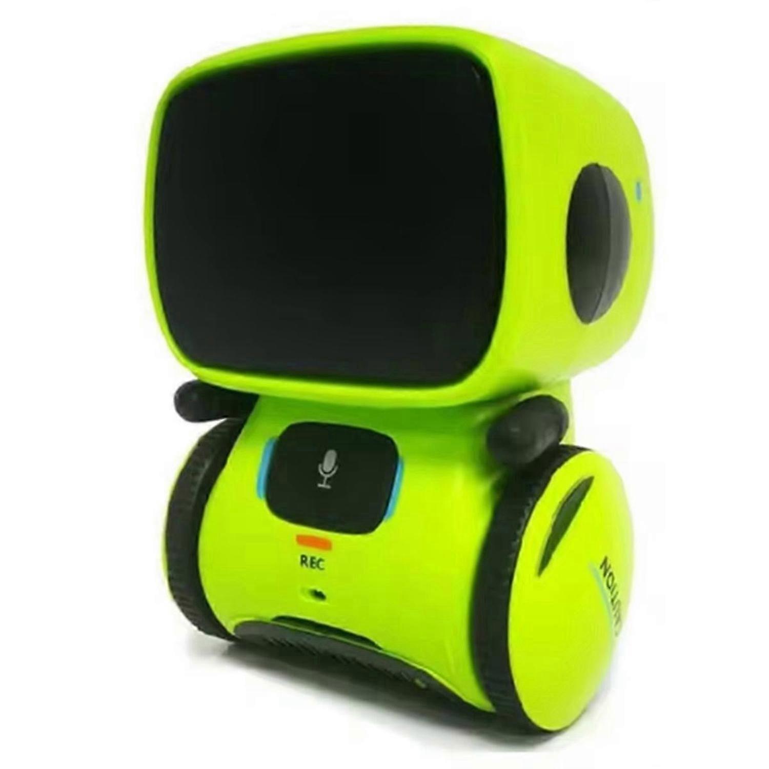 Toy Robot Intelligent Robots Russian Version Voice Touch Control Toys Interactive Educational RC Robot Green