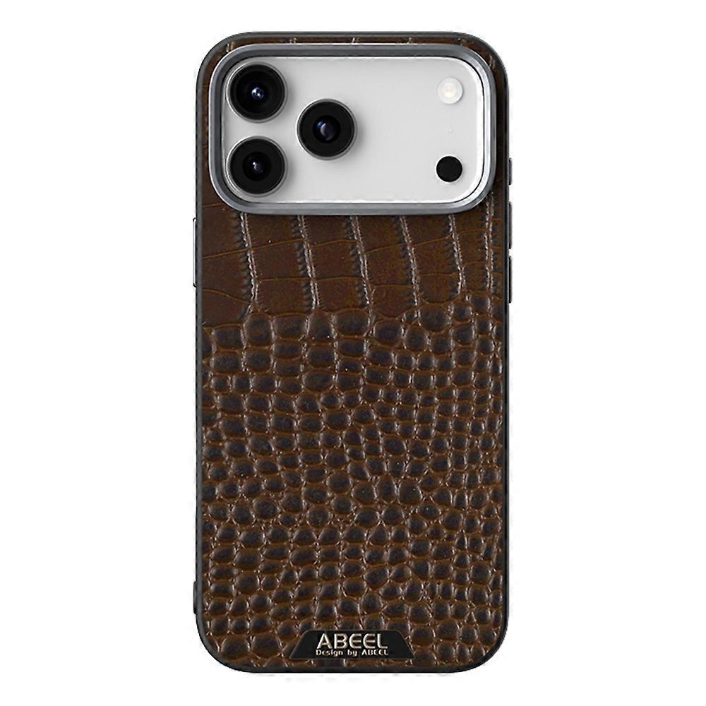ABEEL For iPhone 17 Pro Case Compatible with MagSafe Crocodile Texture Micro-Embossing Back Cover