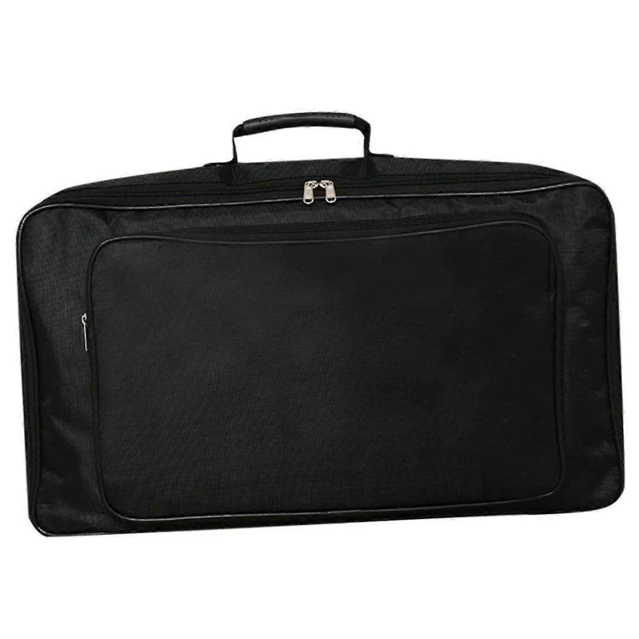 Portable Large Effector Storage Bag for Electric Guitar Accessories Waterproof Oxford Cloth Adjustable Strap