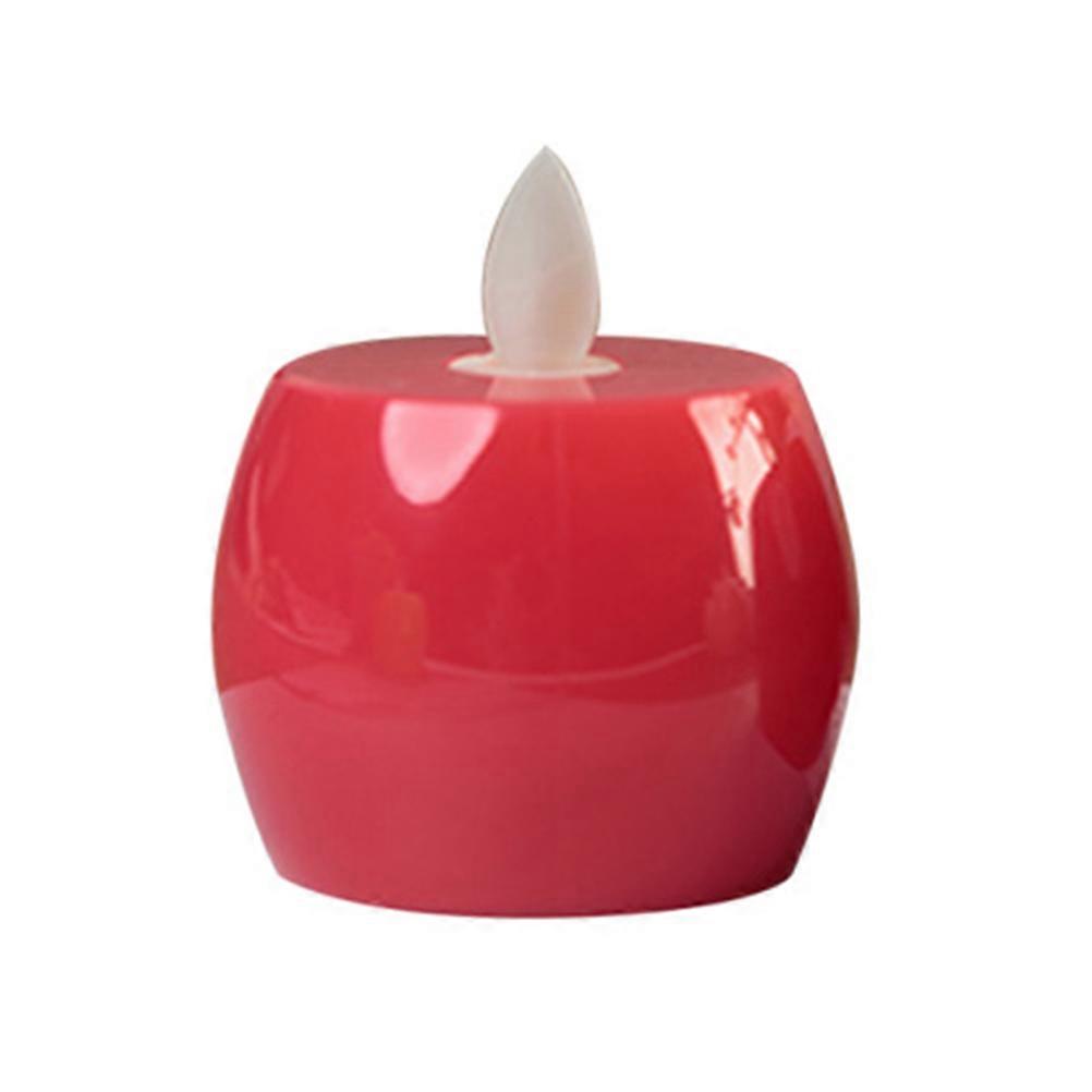 LED Simulation Apple Candle Lights for Decoration Red Color