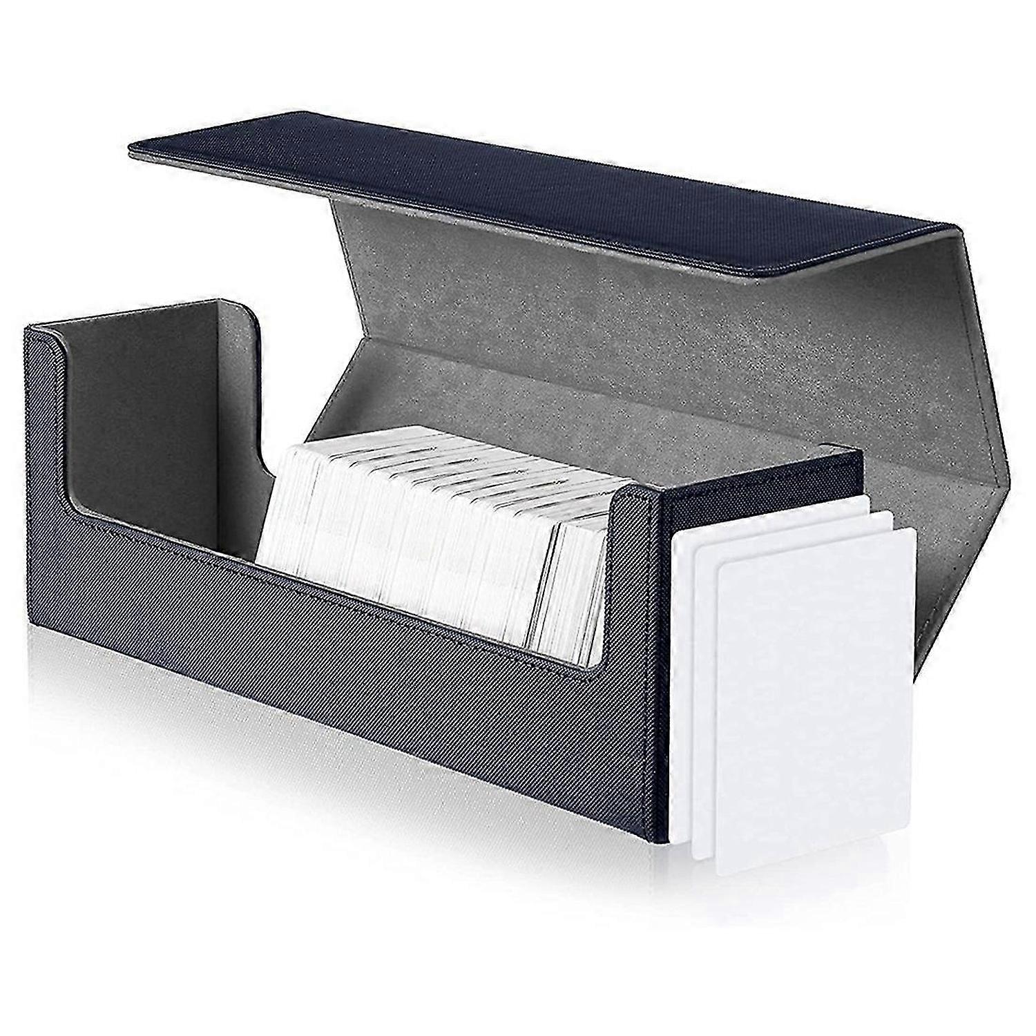 for Desk Box 400 Card Storage Box for Trading Card Games (Blue)