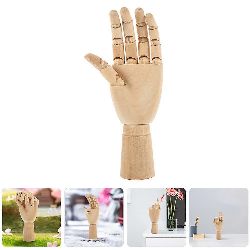 Wooden Hand Model for Sketching with Flexible Joints 3Pcs Set