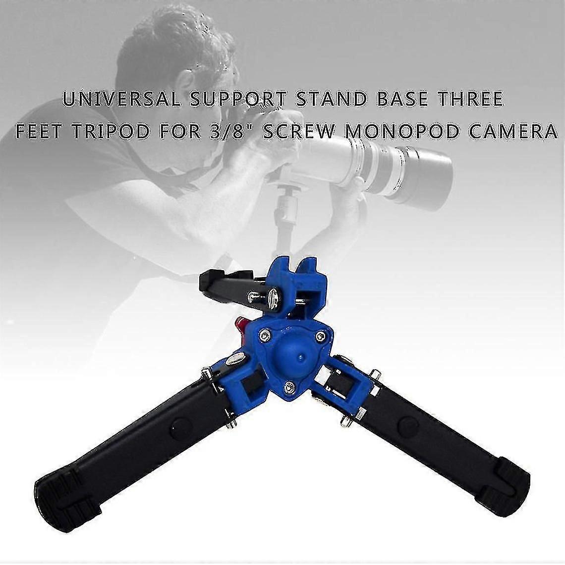 Universal Support Stand Tripod Three Leg Tripod For 3/8" Screw Monopod Camera