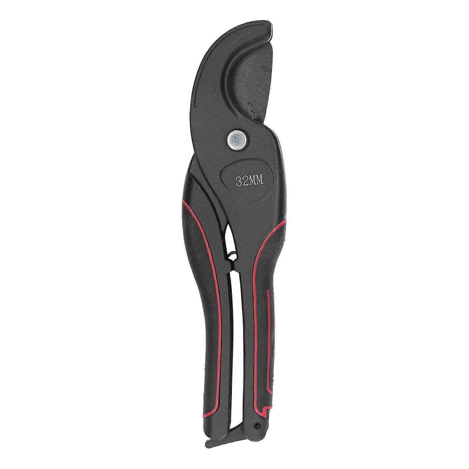 PVC Pipe Cutter Ratchet Action Self Locking Replaceable Blade Tubing Scissors for CPVC PEX Rubber Hose 0-32