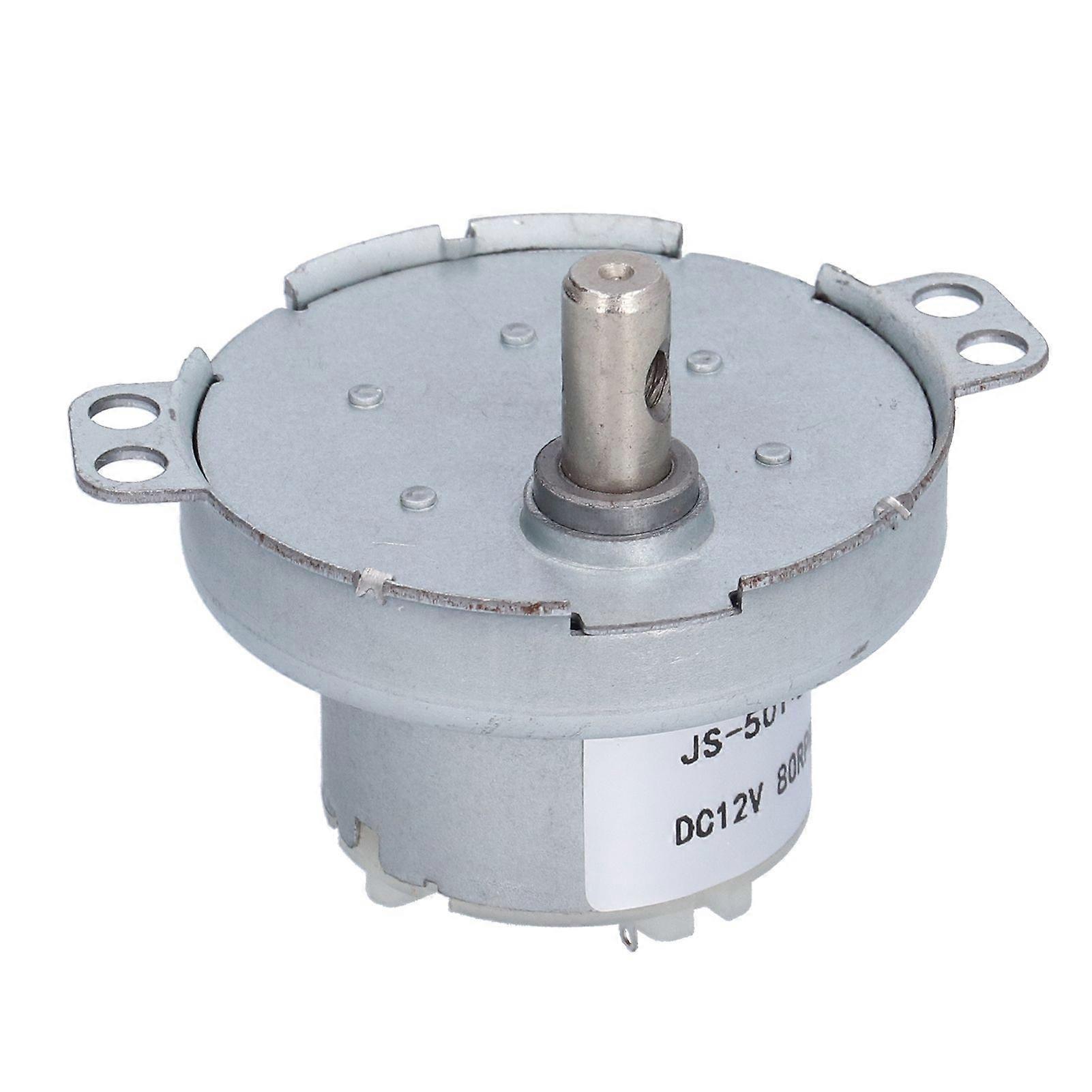 DC Gear Motor High Torsion Speed Reduction Electric Transmission Parts 12V 80RPM JS50T