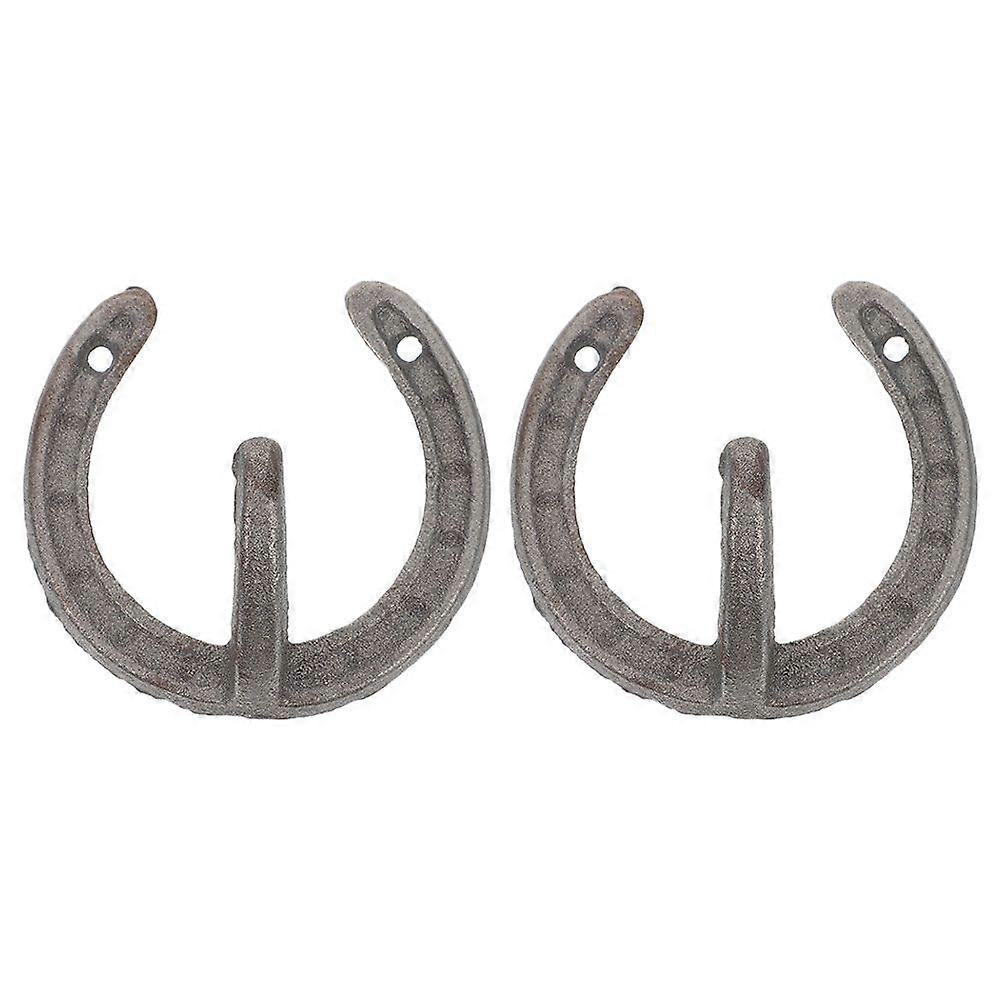 2stk hestesko modellering krog retro stil opbevaring krog diverse opbevaring arrangør