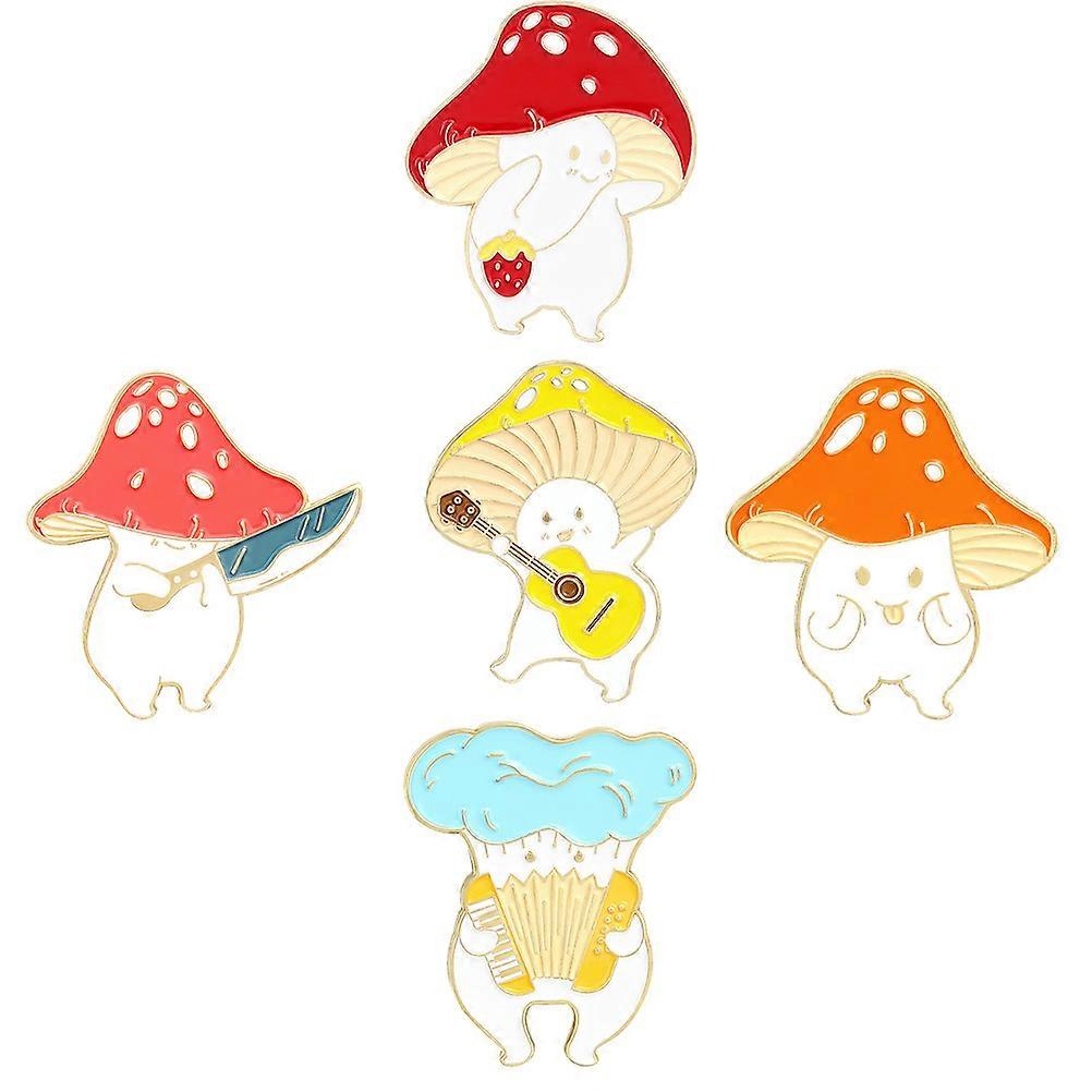 Plant Brooch Stylish Alloy Pin for Decor Use 5Pcs Practical Accessory