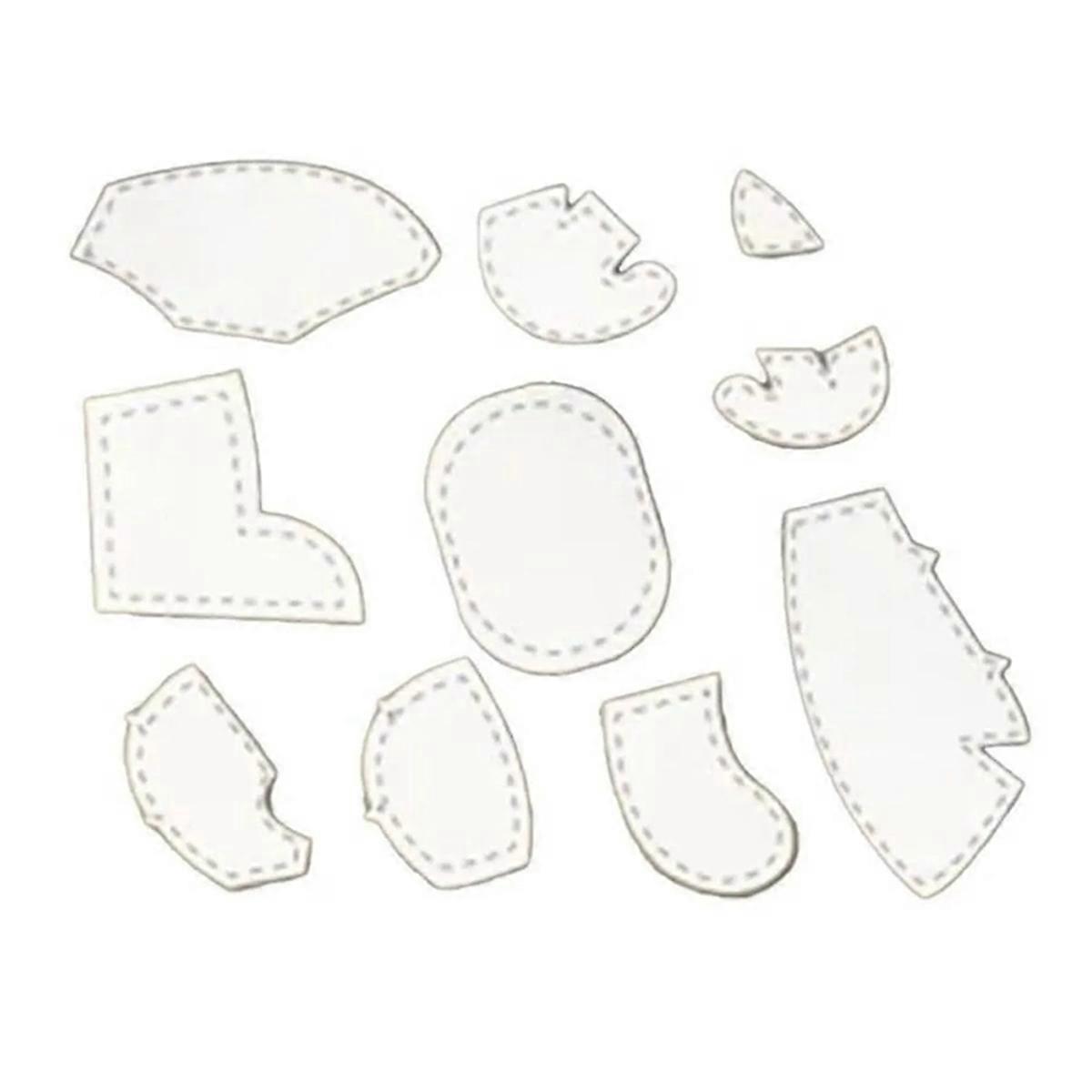 8Pcs/Set 8In Acrylic Template Ruler Set Memory Quilting Ruler A