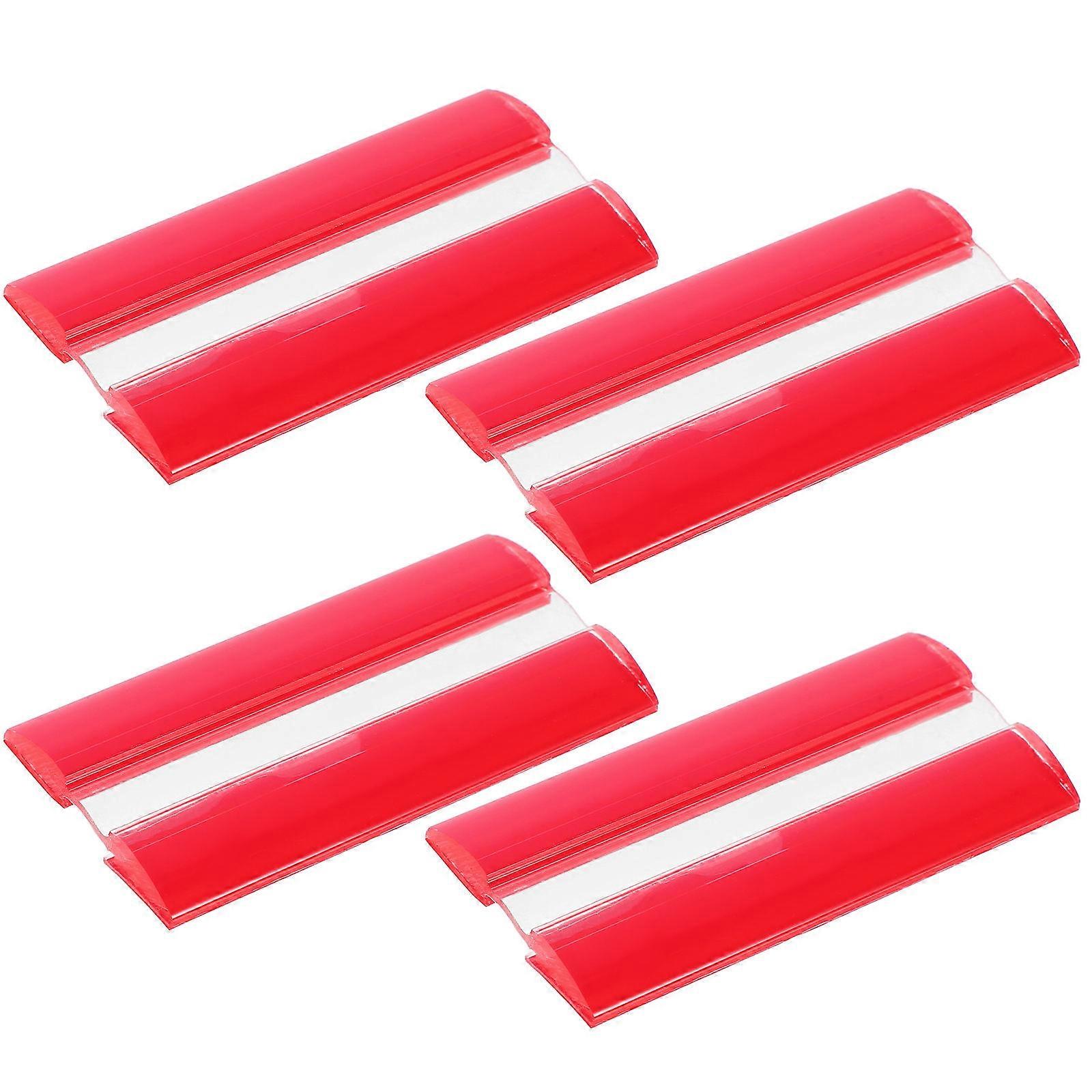 Self-Adhesive Transparent Acrylic Hinges for Household Use 12Pcs