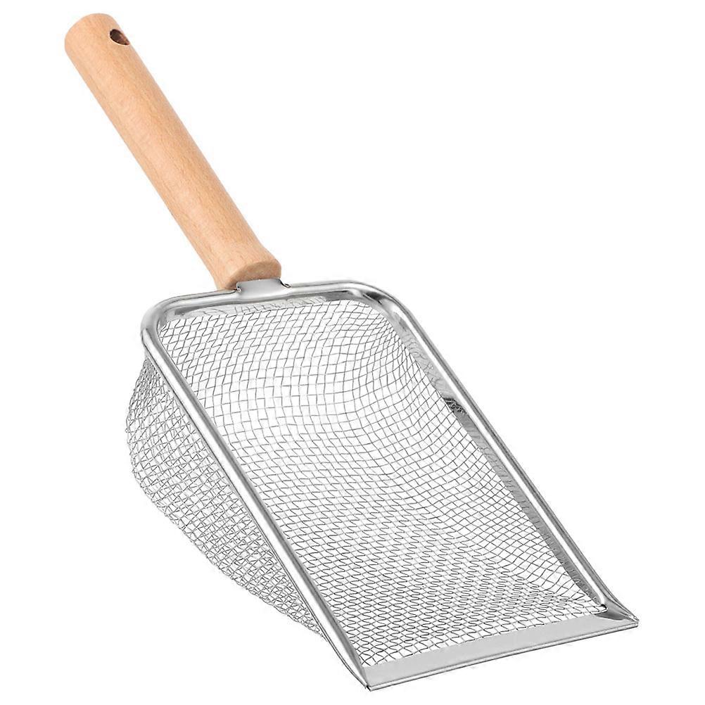 Indoor Reptile Litter Scoop 3Pcs Practical Tool For Reptiles Assorted Color Stainless Steel Wood Cleaning