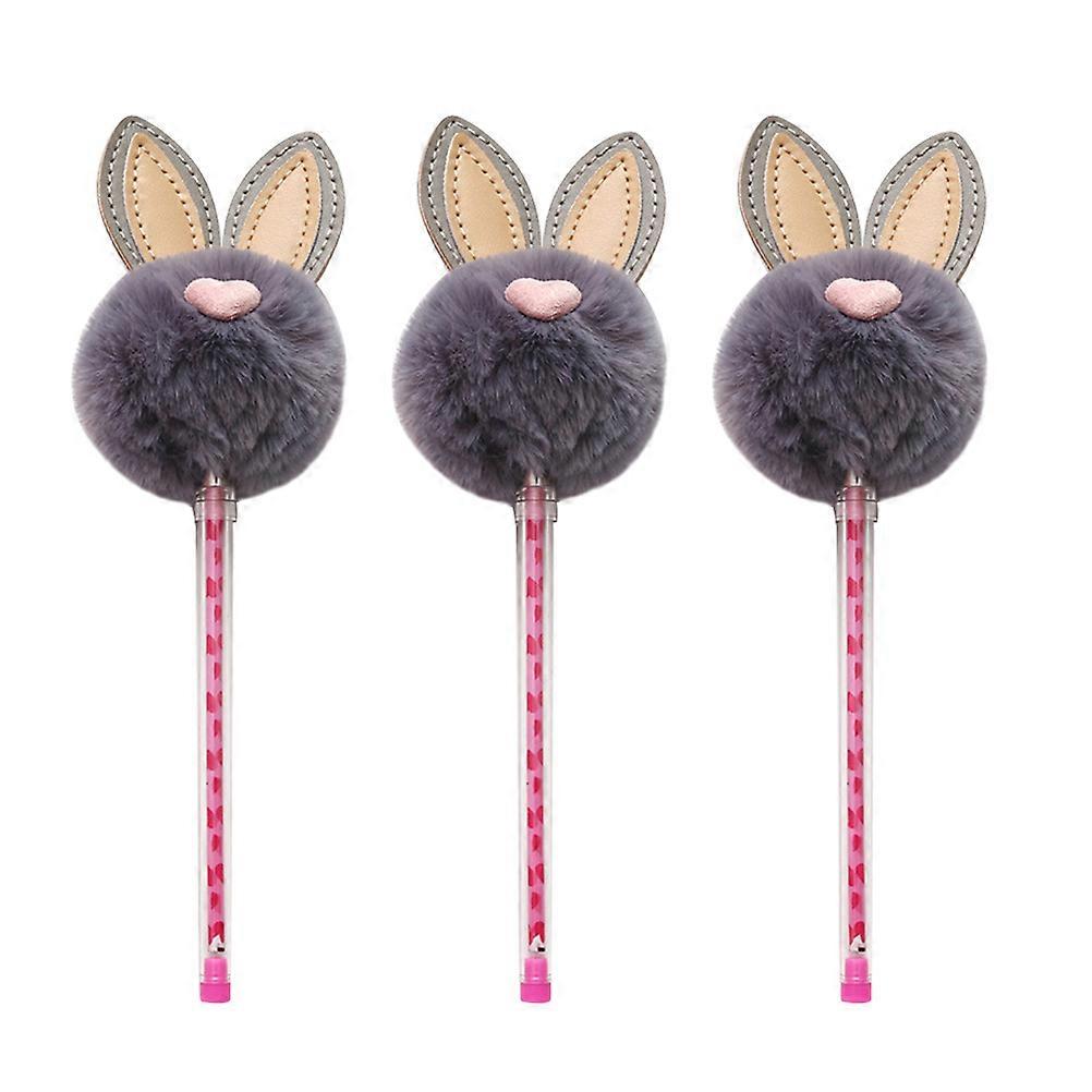 0.5mm Gel Ink Pen for Writing Use 6Pcs Pen with Rabbit Ear