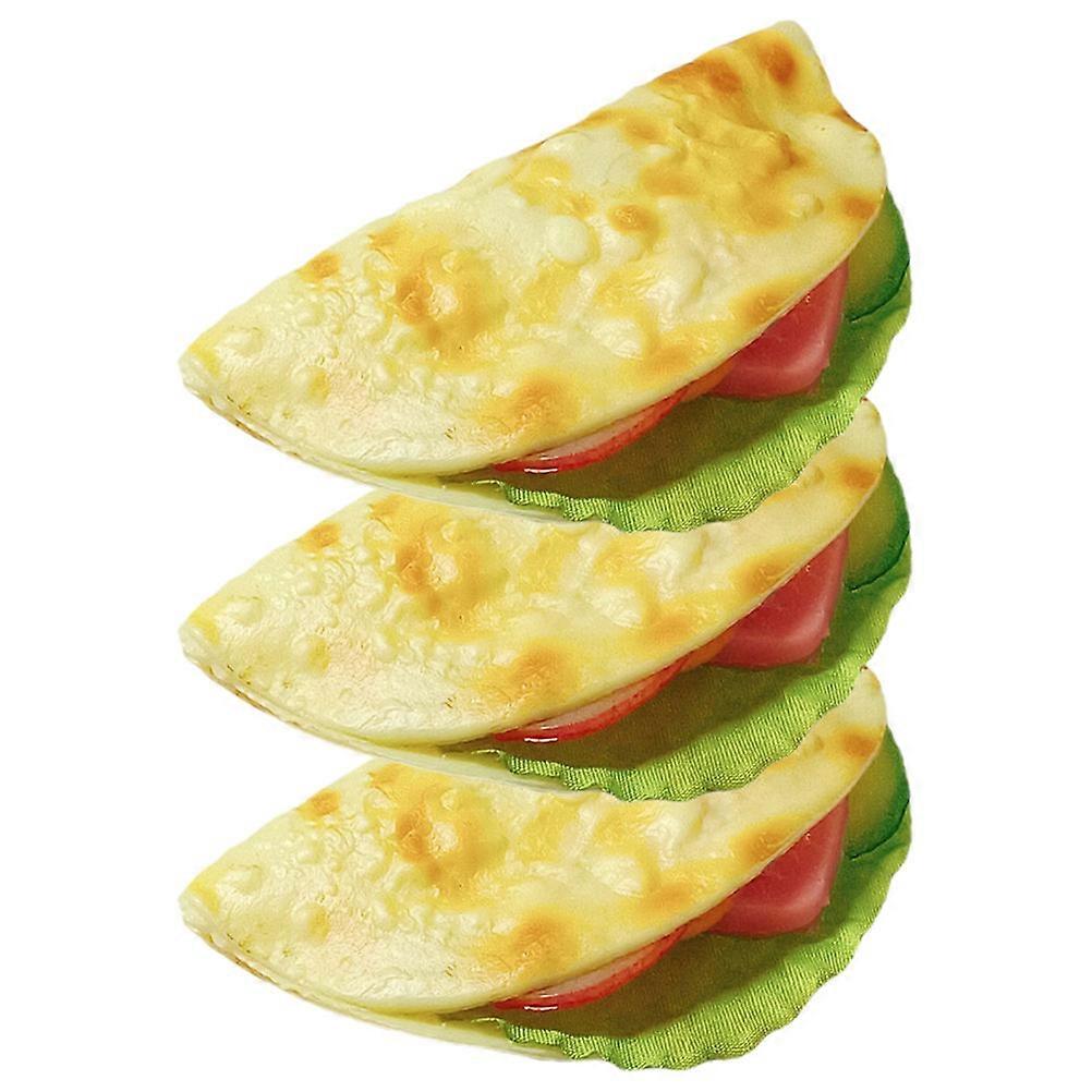 Realistic Pancake Food Model for Decoration Use 9Pcs Set
