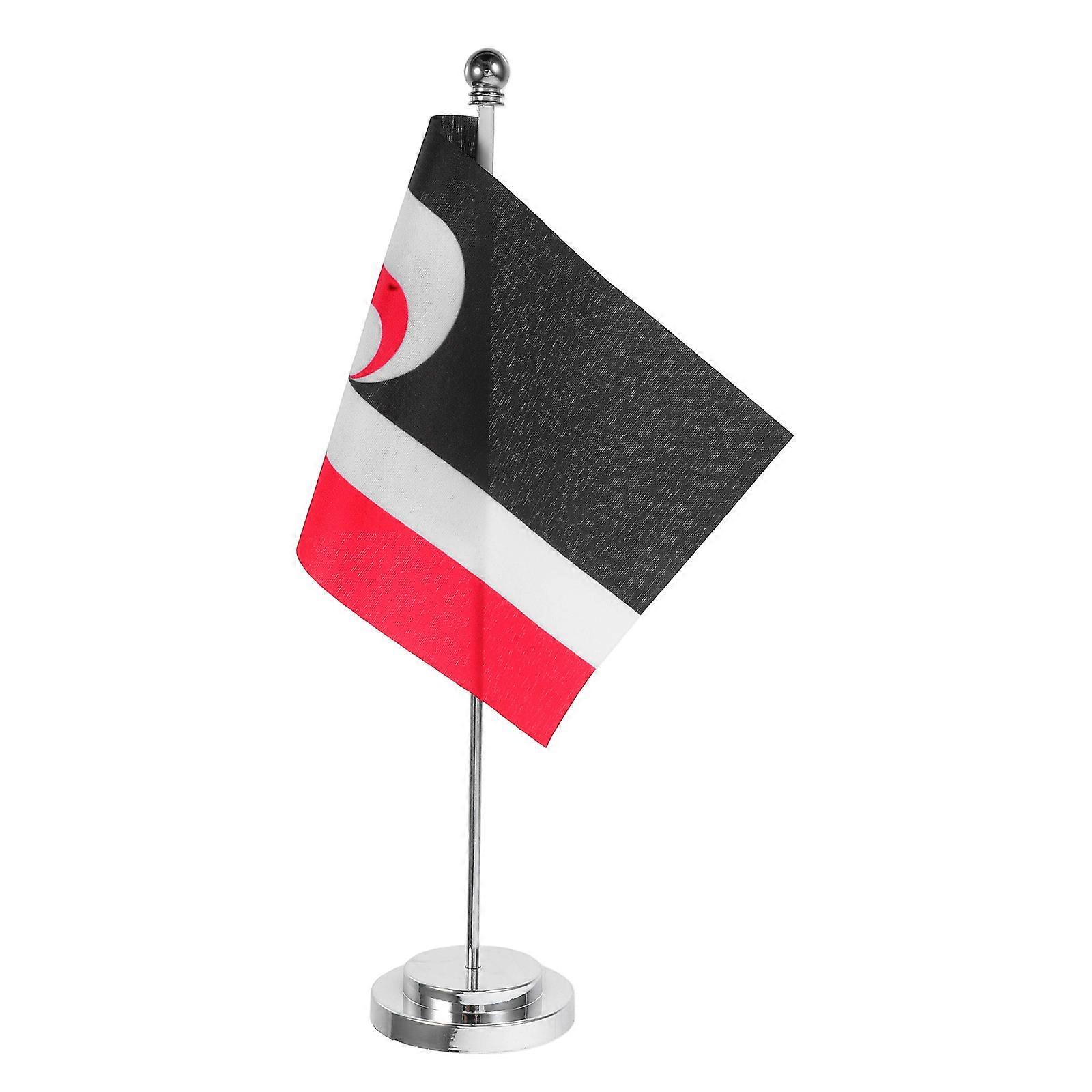 Compact Table Flag For Restaurant Decor Cultural Representation Polyester With Design For 1 Set