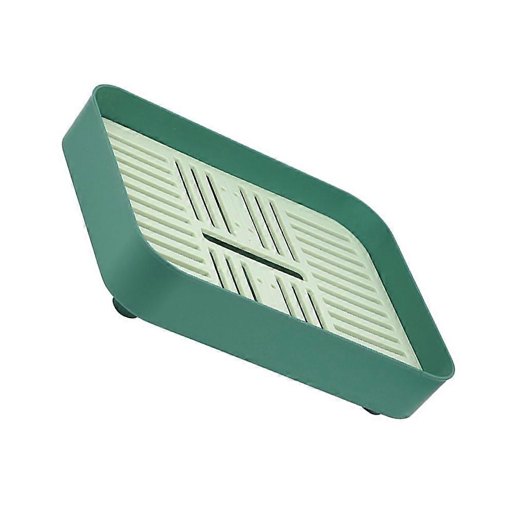 Double-Deck Tea Tray for Kitchen Use 2Pcs Multifunctional Green