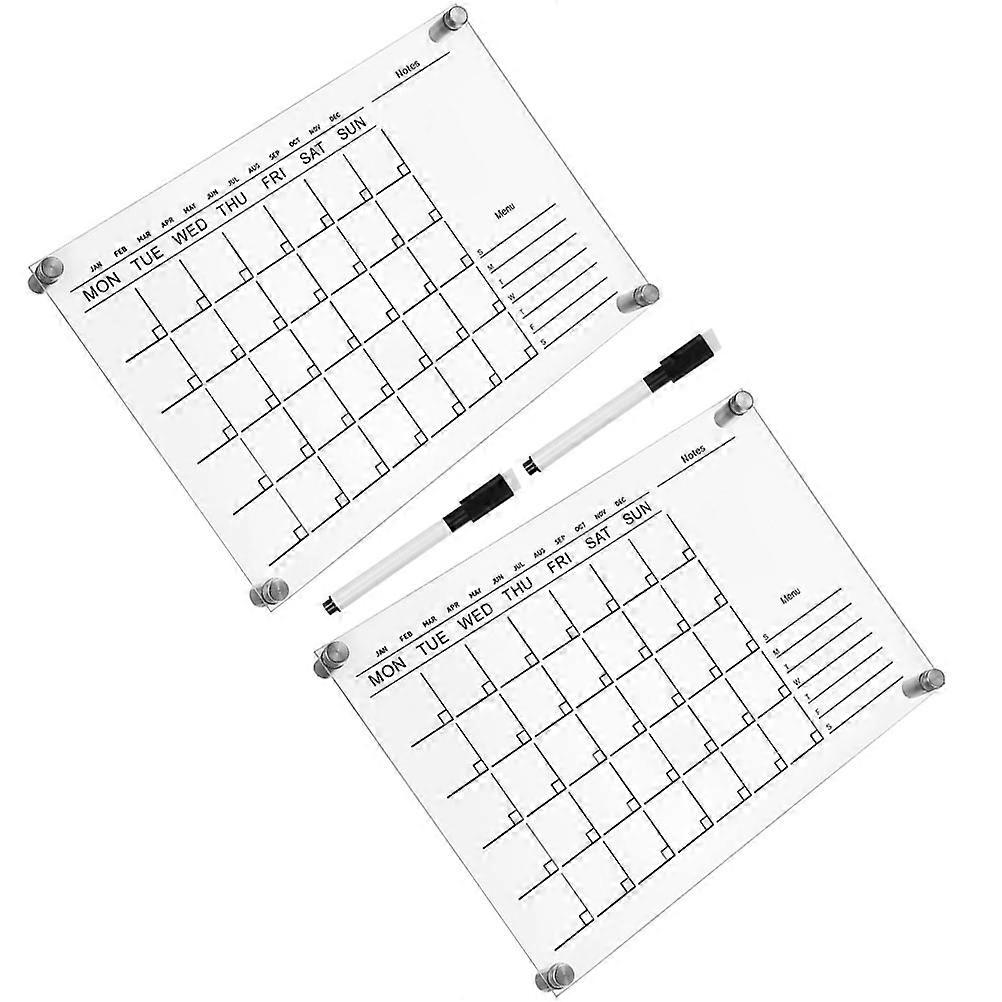 Acrylic Writing Board Transparent Memo Board for Home 4Sets