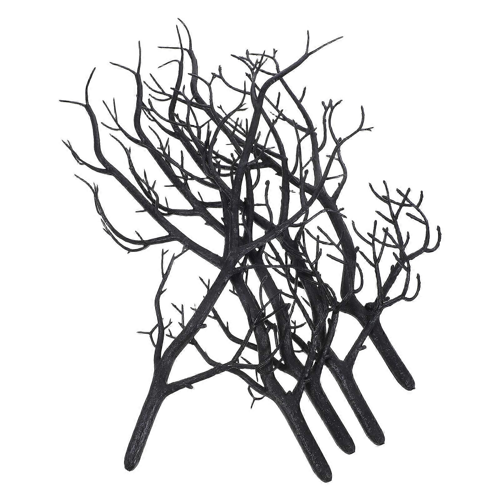 Plastic Artificial Branches Black Twigs for Decor 15Pcs Kit