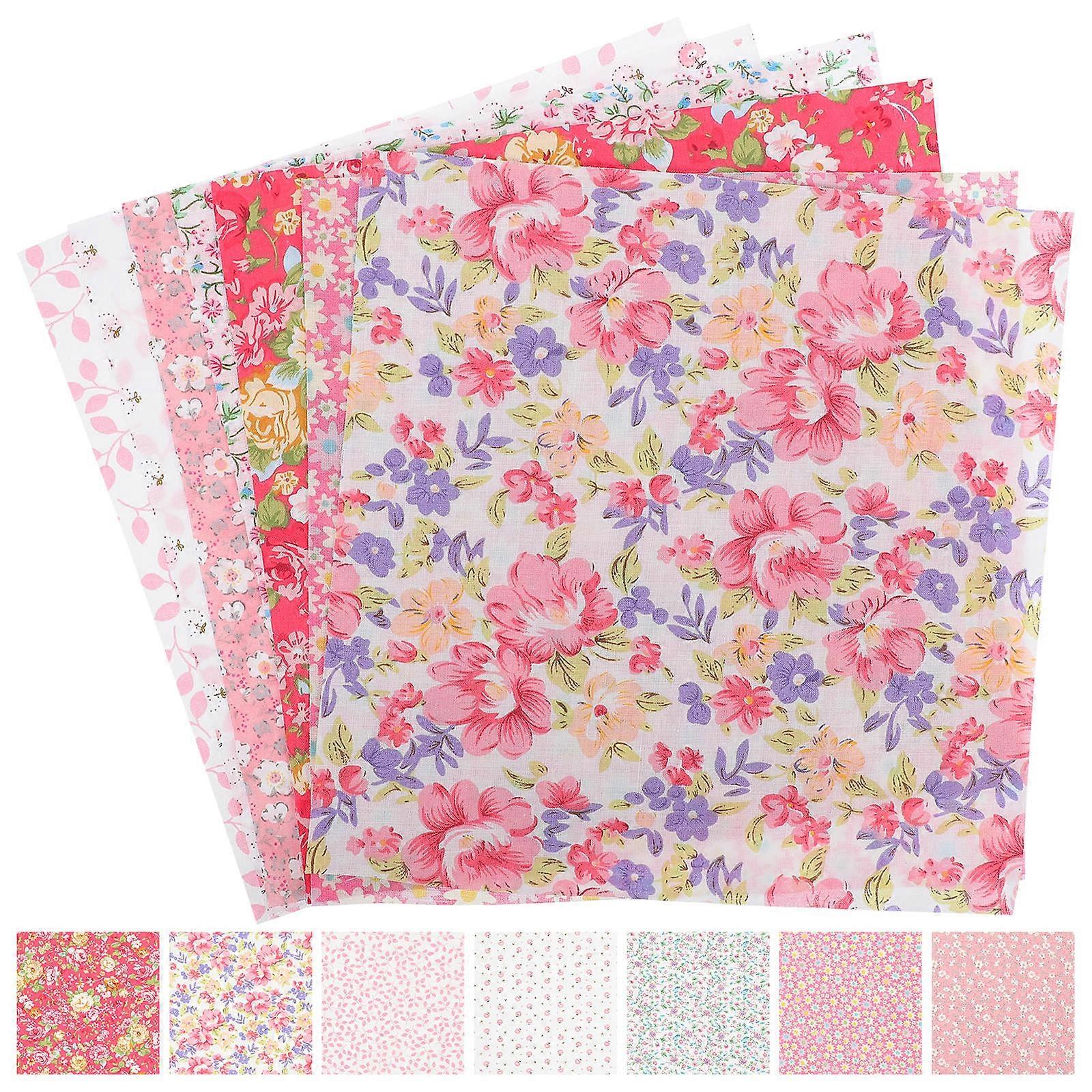 DIY Cloth Red Pattern Cloth for Sewing Use 6Packs Creative