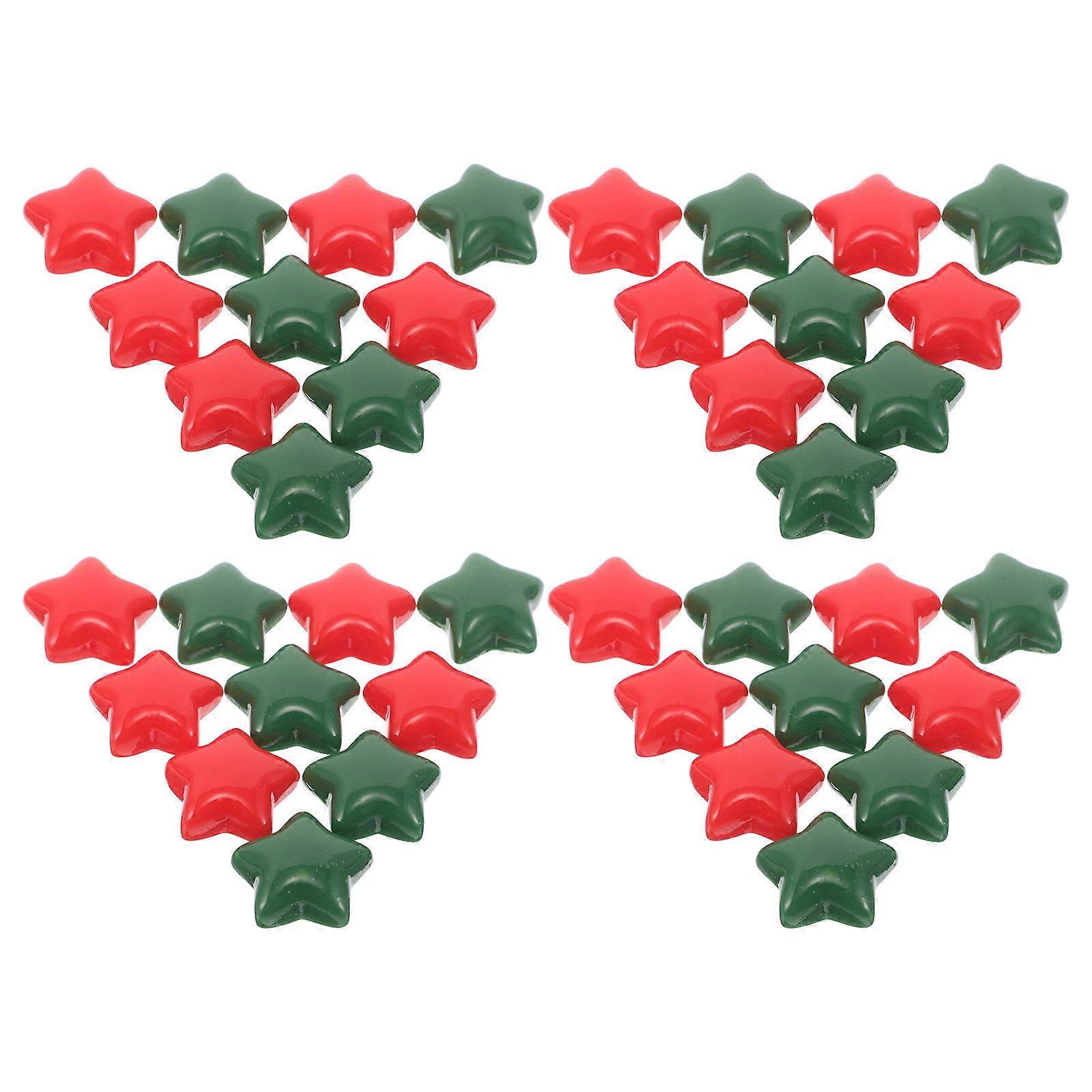 Mini Resin Star Charms Christmas Theme for Decor 400Pcs Flatback Ornaments