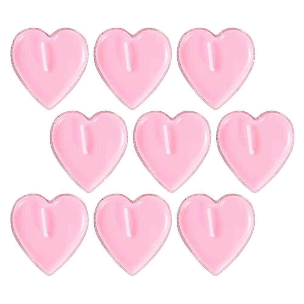 Romantic Candles Heart Shaped Tealight for Decor 9Pcs Set