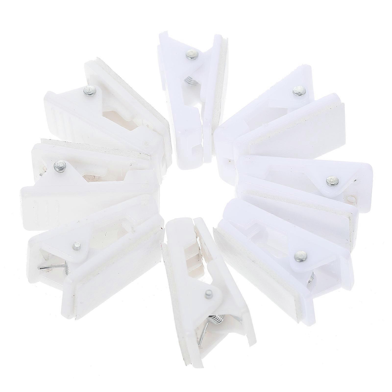 Plastic Badge Fixing Clips for Garments Work Cards 50Pcs