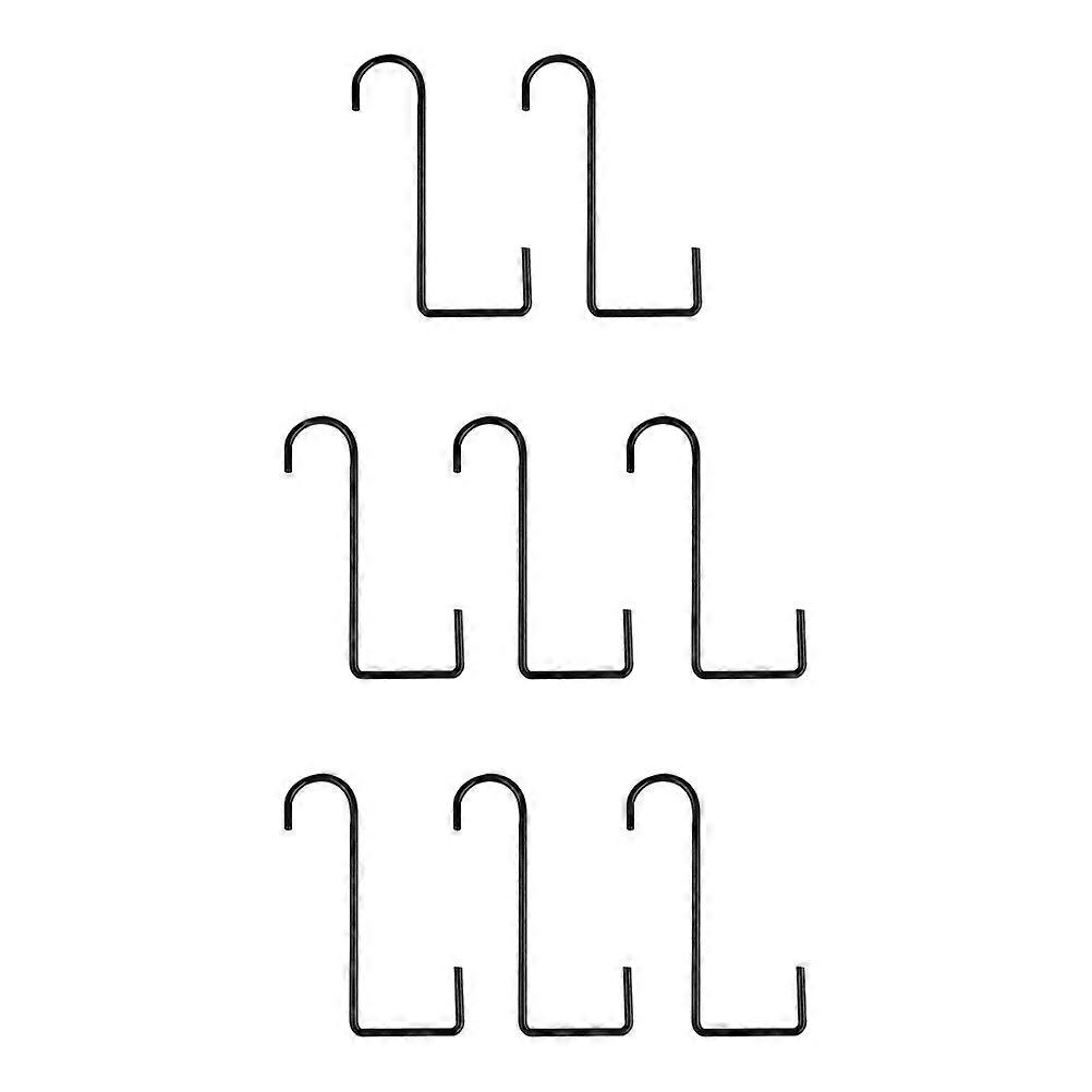 Wall Hanging Hook Black Balcony Hanging Hook for Home Use 16Pcs