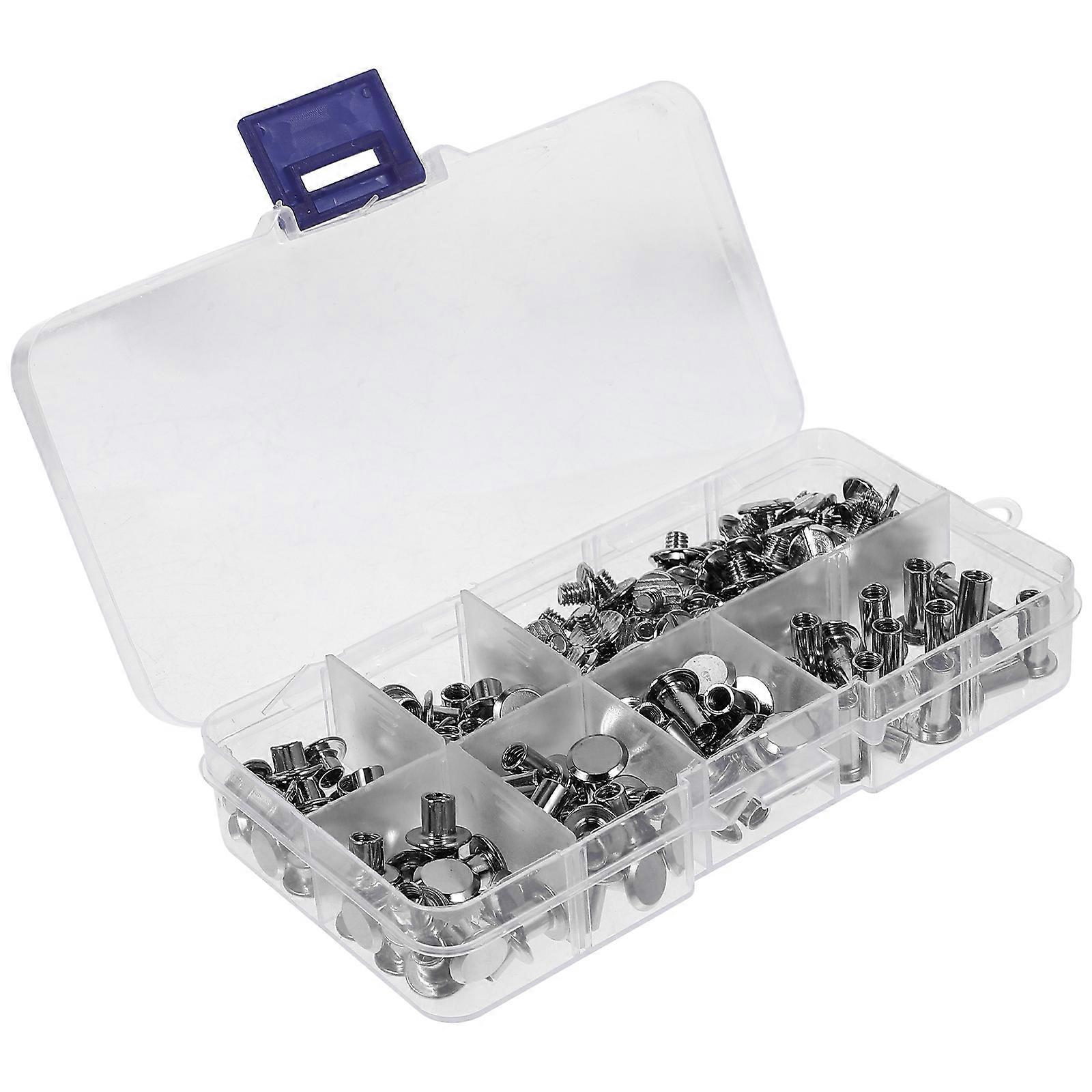Silver Studs Rivet Kit for DIY 1 Box of Metal Punk Craft Rivets