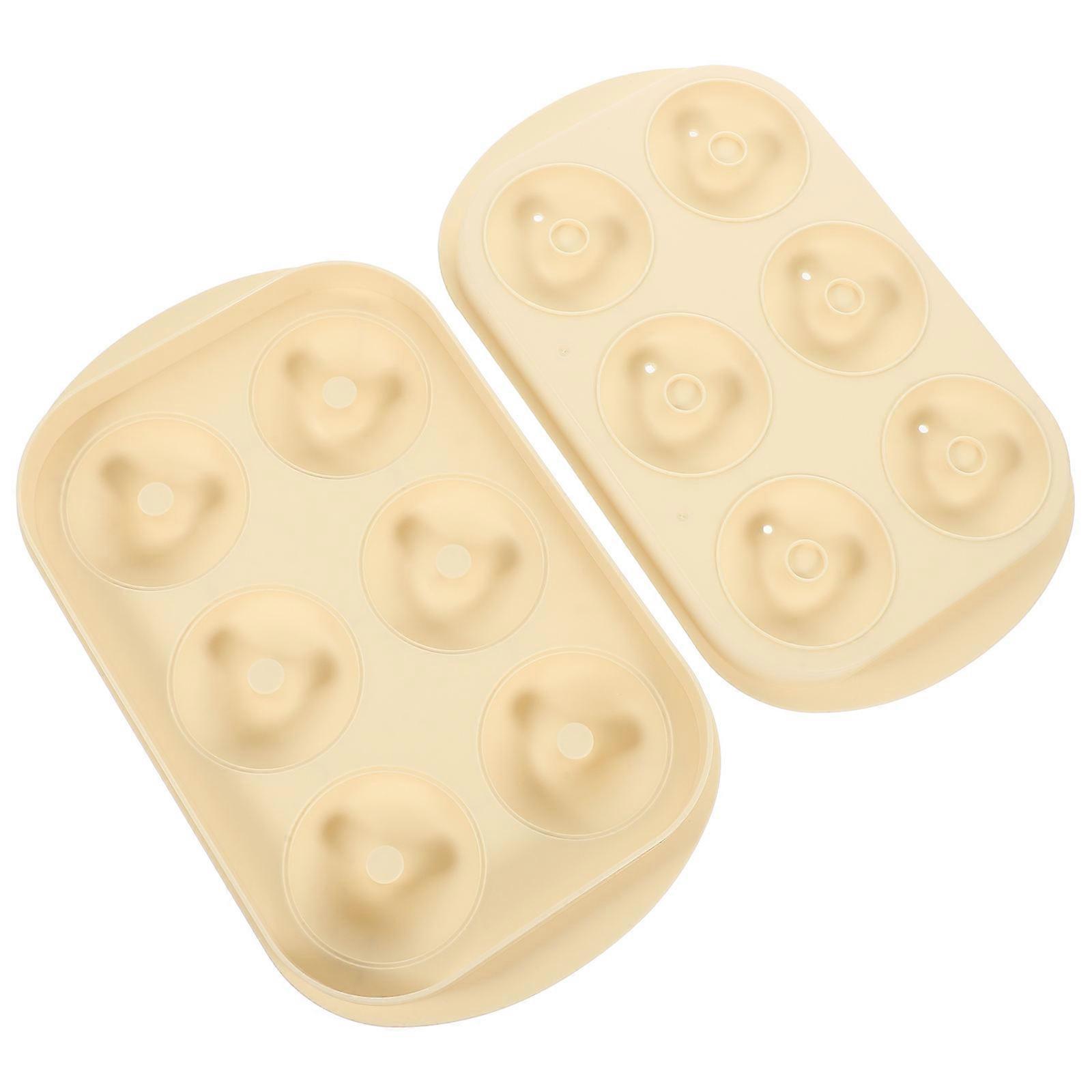 Doughnut Ice Cube Tray with Lid for Making 3Pcs Ice Molds for Home