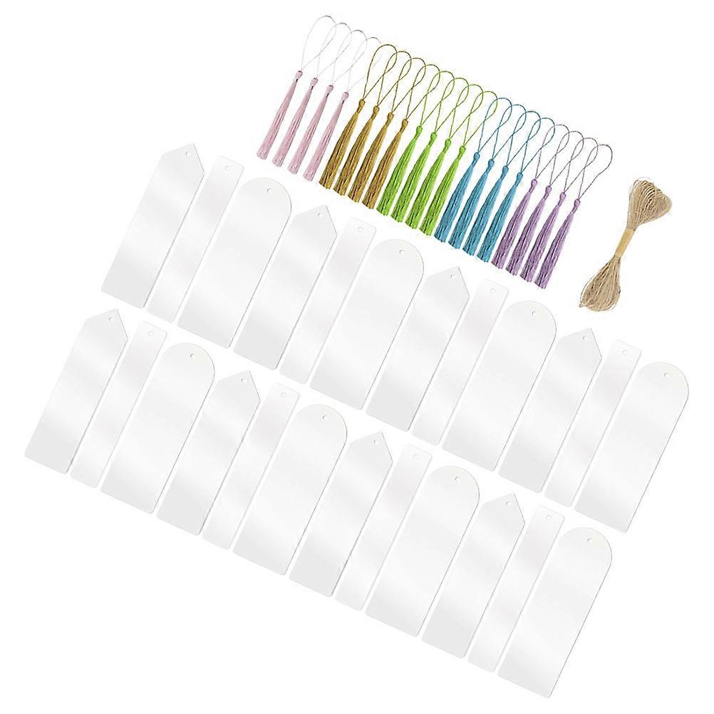 DIY Acrylic Bookmark Bookmarks for Reading Use 3Sets with Tassels