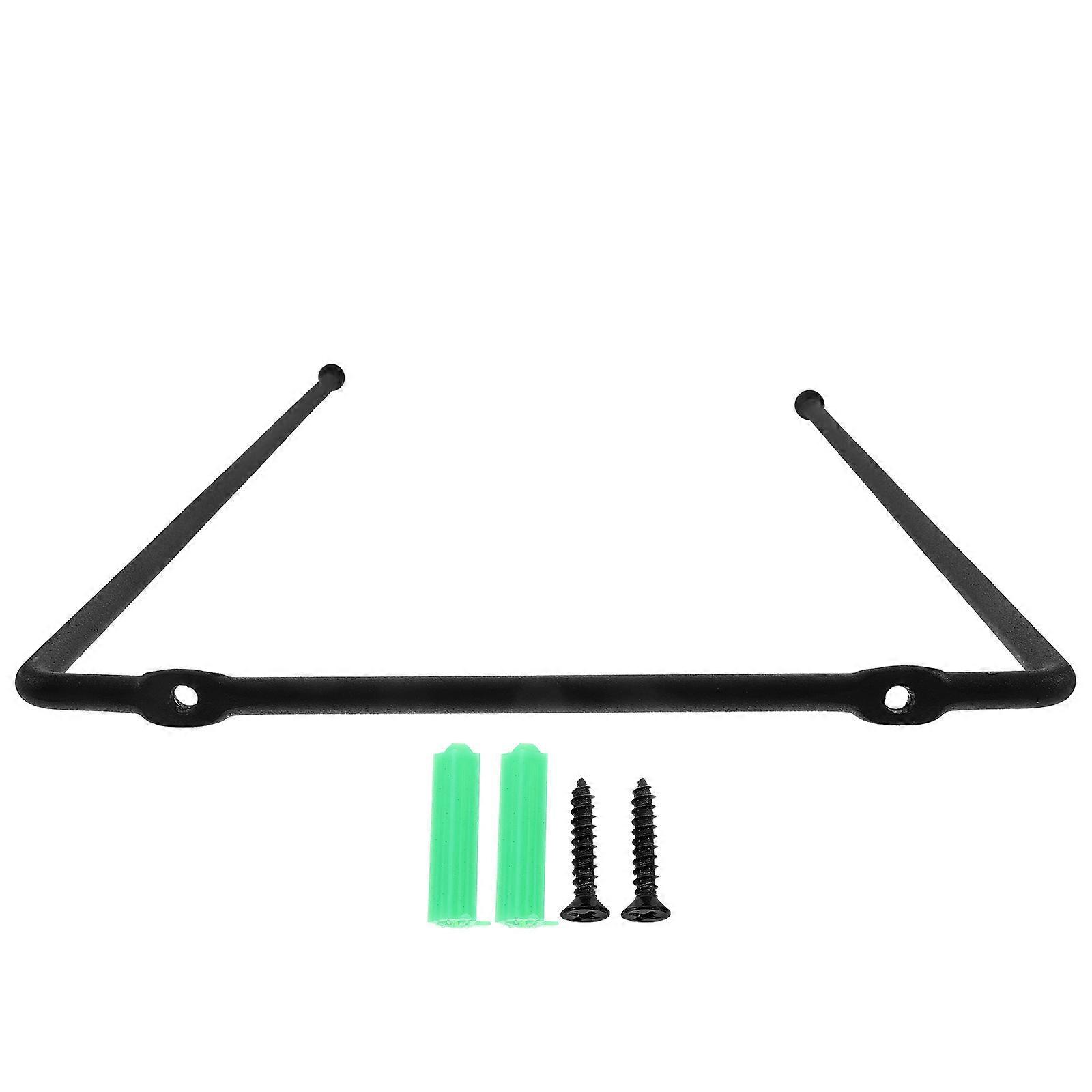 Black Iron Hat Holder Cowboy Hat Rack for Wall Storage 5Pcs Pack