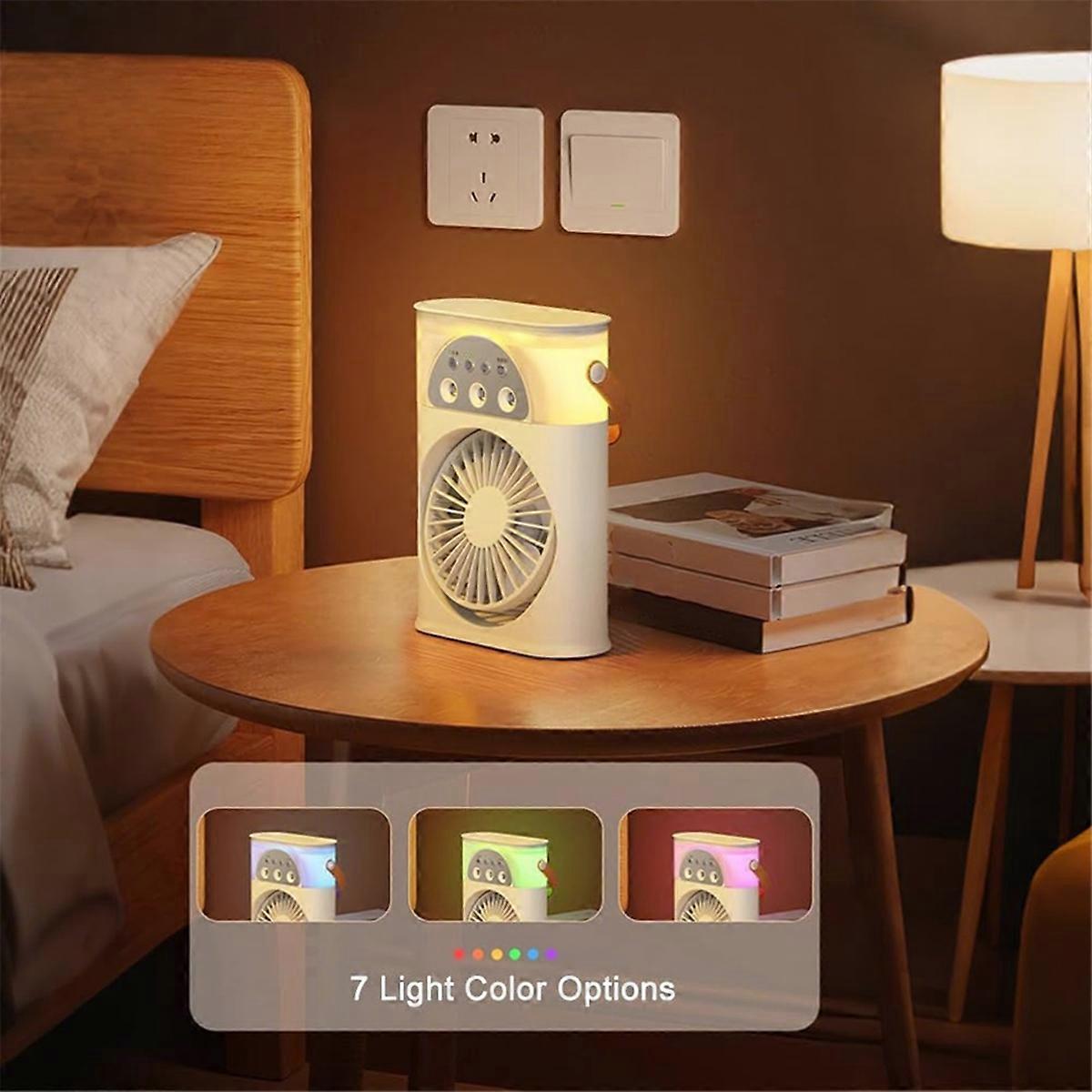 Mini Air Cooler USB Small Air Conditioner 3-Hole Fan Multi-Function A