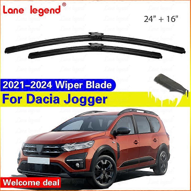 Applies to Front Wiper Blades For Dacia Jogger 2021 2022 2023 2024 Hybrid Windshield Windscreen Window Car Accessories Brushes Washer