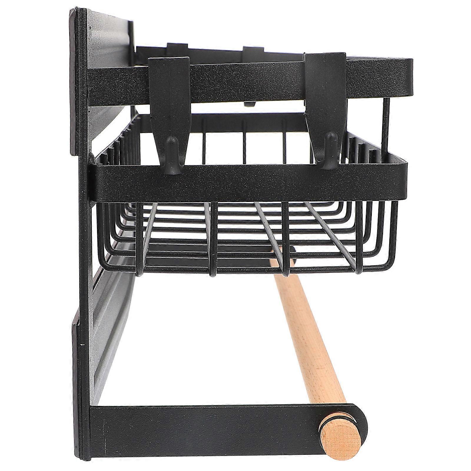 Wall-Mounted Storage Shelf Storage Rack for Kitchen Use 2Pcs