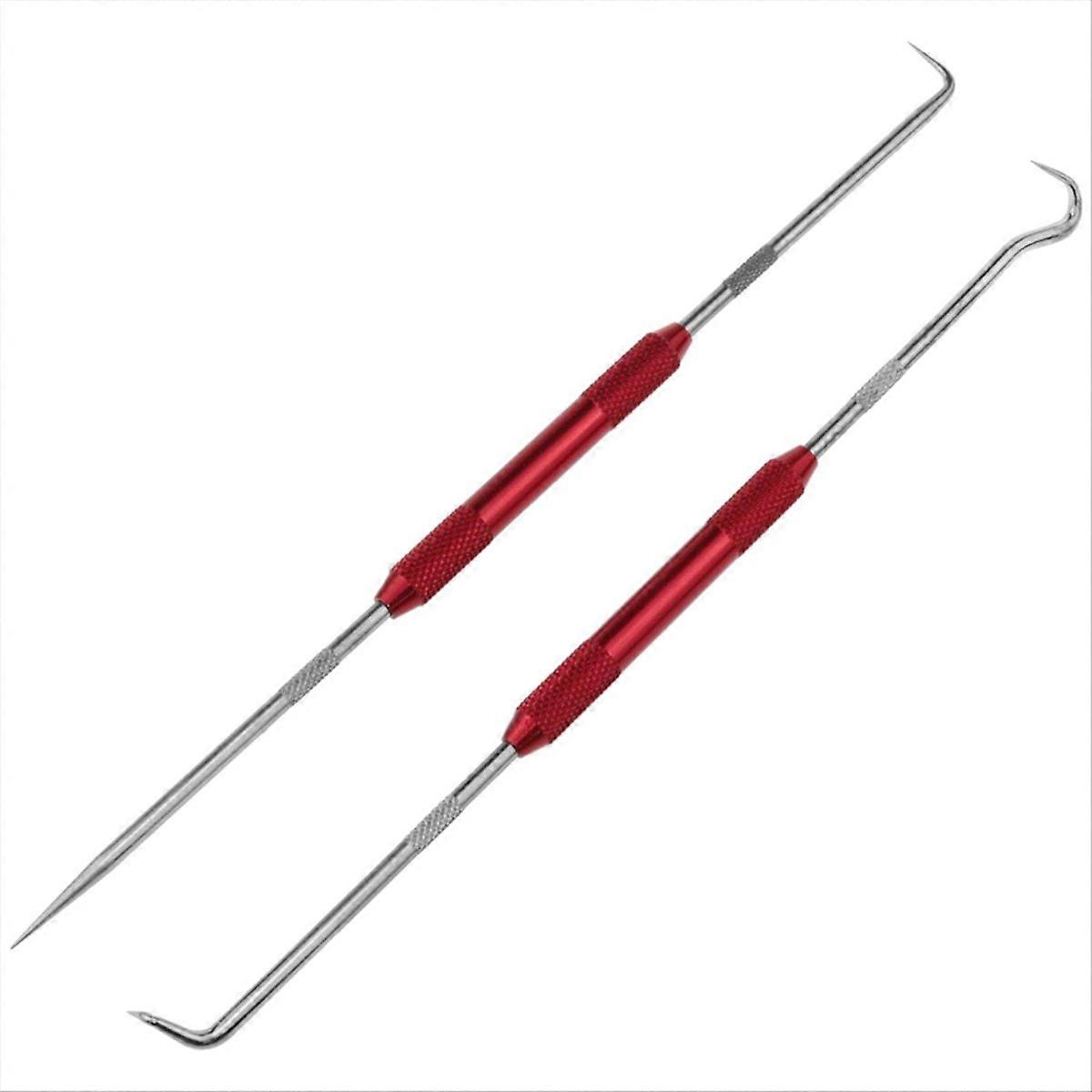 Double Pointed Scraper Metal Hook and Pick Set 45 Degrees 90 Degrees Pointed Mark Tool for Carpenter