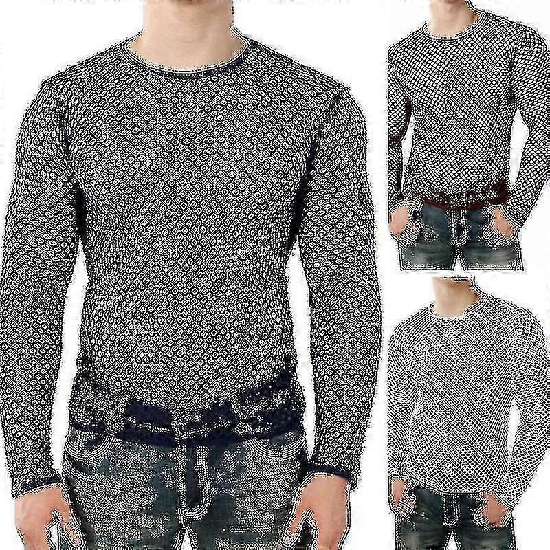 Sexy Men"s T-shirt Mesh Fishnet Sleeveless Undershirt Top Xixizz40