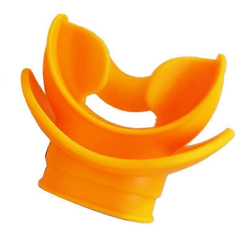 Moldable Silicone Diving Bite Mouthpiece Regulator Orange