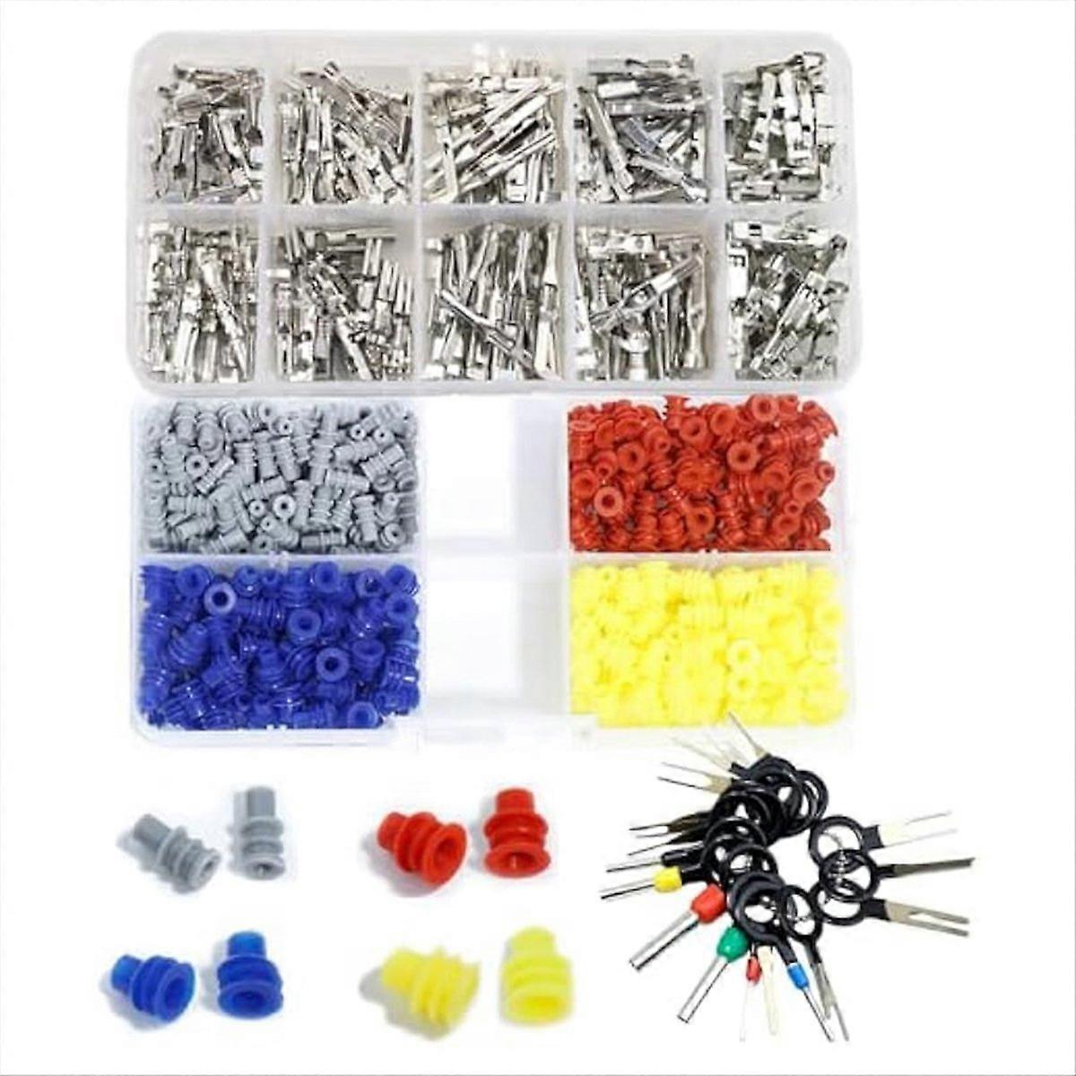600PCS 1.8/2.2/2.8mm car Electrical Terminal Connectors Kit