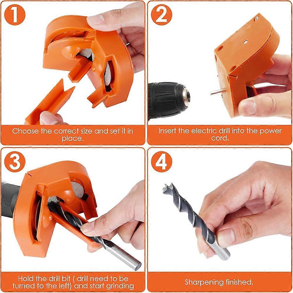2Pcs Drill Bit Sharpener,Multipurpose Drill Bit Grinding Sharpener,Drill Bit Sharpening Tool,Drill Grinder Grinding Tool