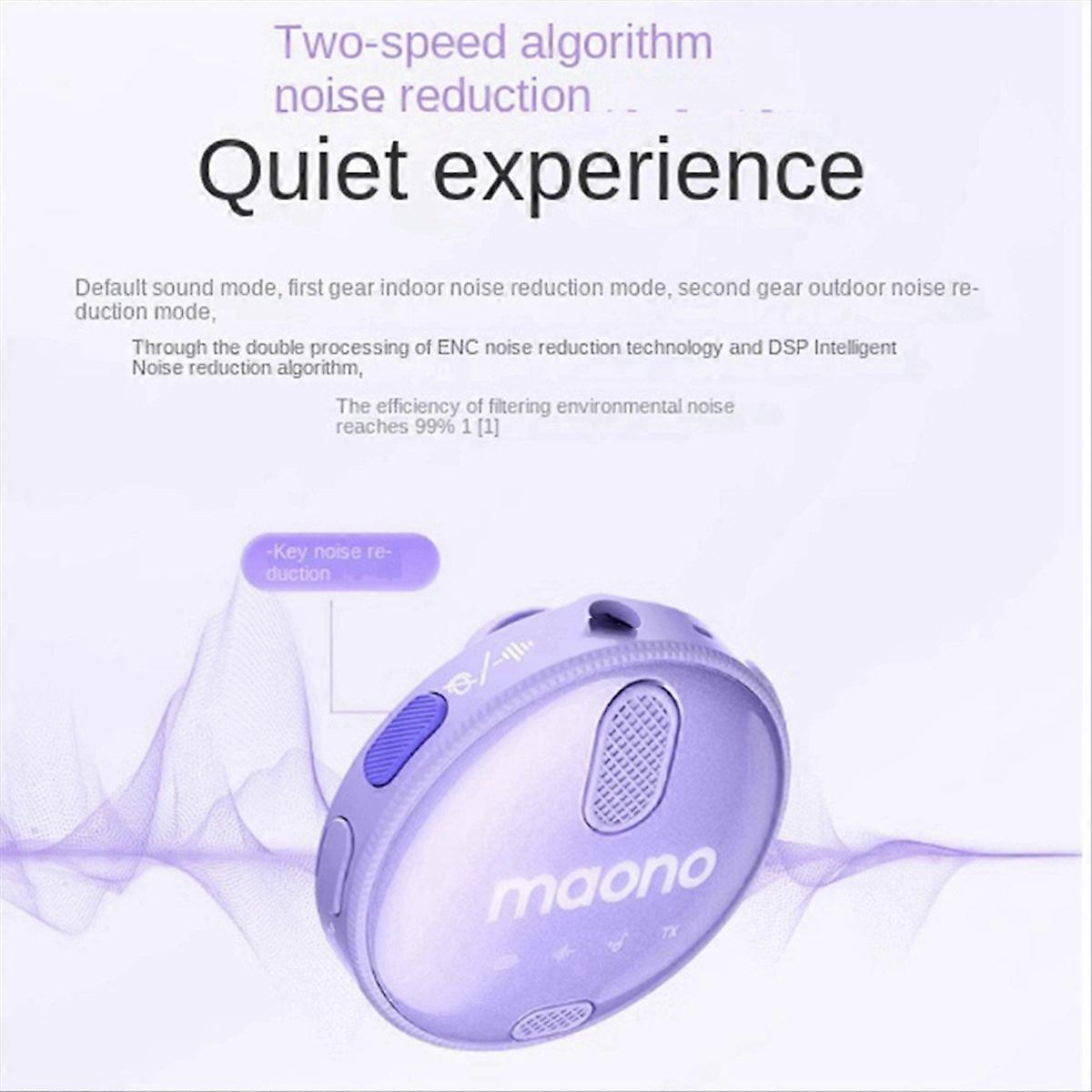 Maono WM620 PB2 Phone Wireless Lapel Microphone Black Type-C