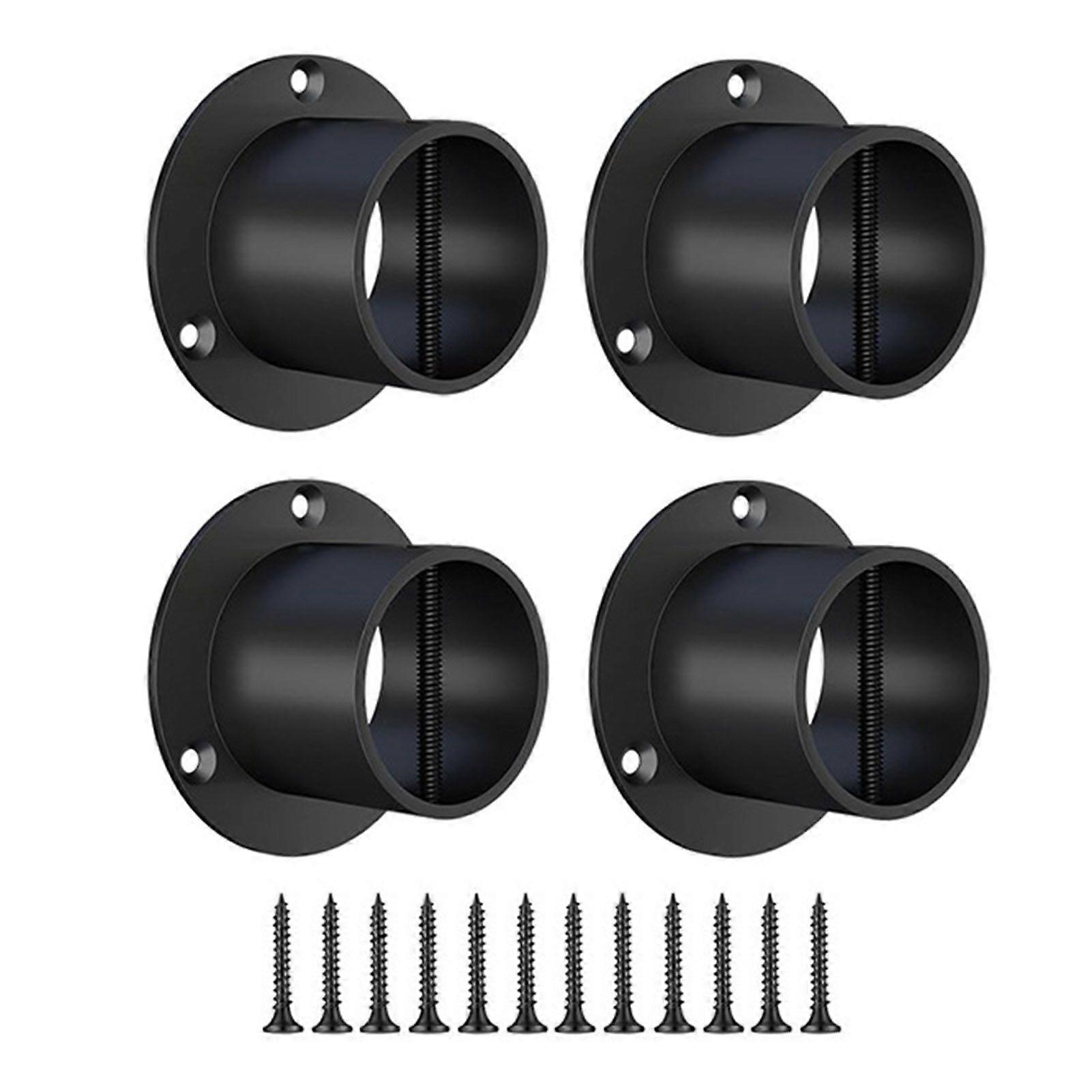 4Pcs Rope End Snap with Cross Screw Corrosion Resistant Universal Simple Installation Rail Support Cap Hemp Rope End Brackets