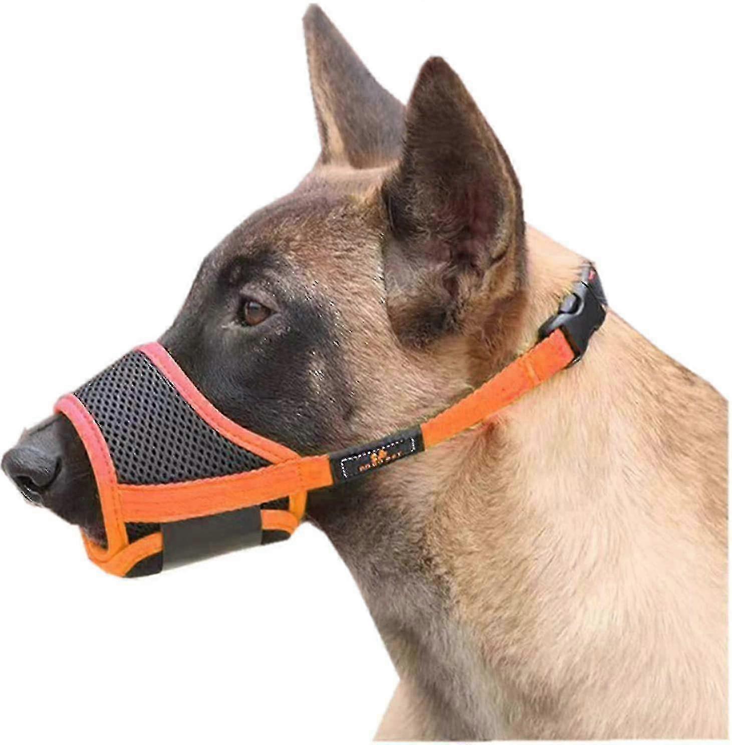 Nylon Soft Dog Muzzle Anti-Biting Barking Breathable Secure Mesh Muzzle for Small Medium Large Dogs 4 Colors 5 Sizes