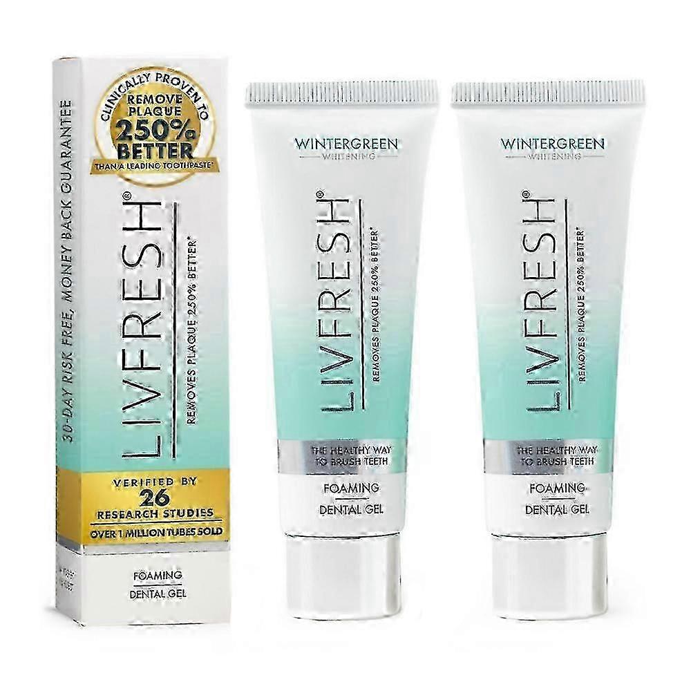 Livfresh Toothpaste Gel, Clinically Proven To Remove Plaque 250% Better
