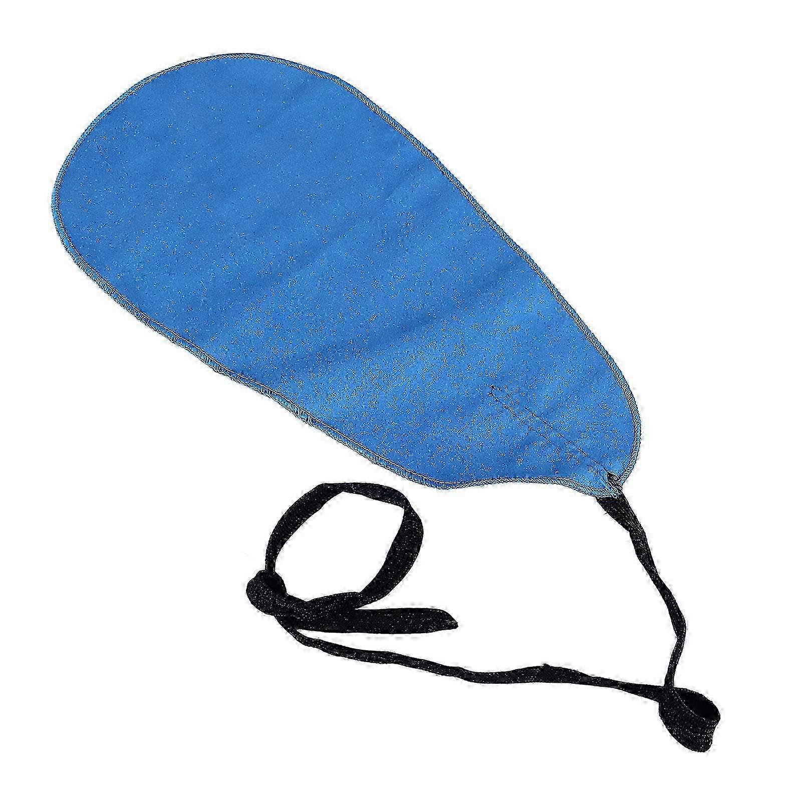 Saxophone Cleaning Cloth A Shape Cloth Cleaner Tool Accessory for Piccolo Flute Sax Dark Blue
