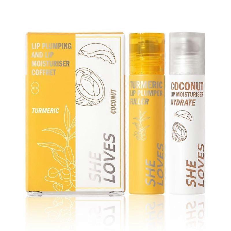 Baume Repulpant Lèvres Curcuma Hydratant Translucide Brillant À Lèvres Maquillage Noix de Coco