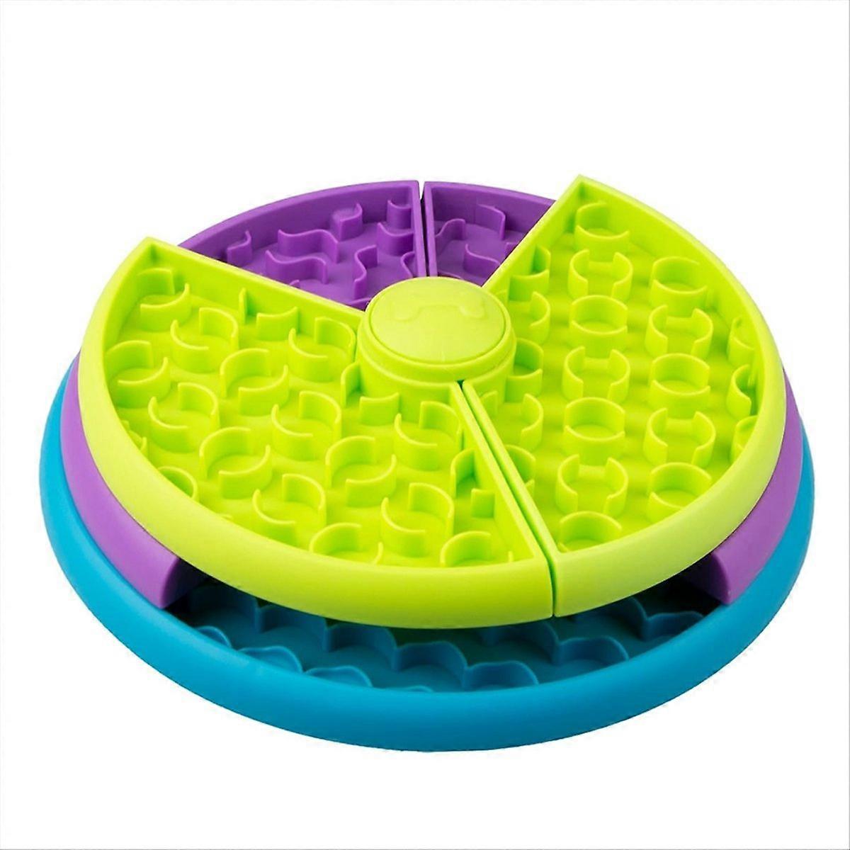 Slow Feeder Dog Bowl 3 Levels, Reduces Boredom and Anxiety Dog Food Puzzle Feeder, Non-Slip Interact