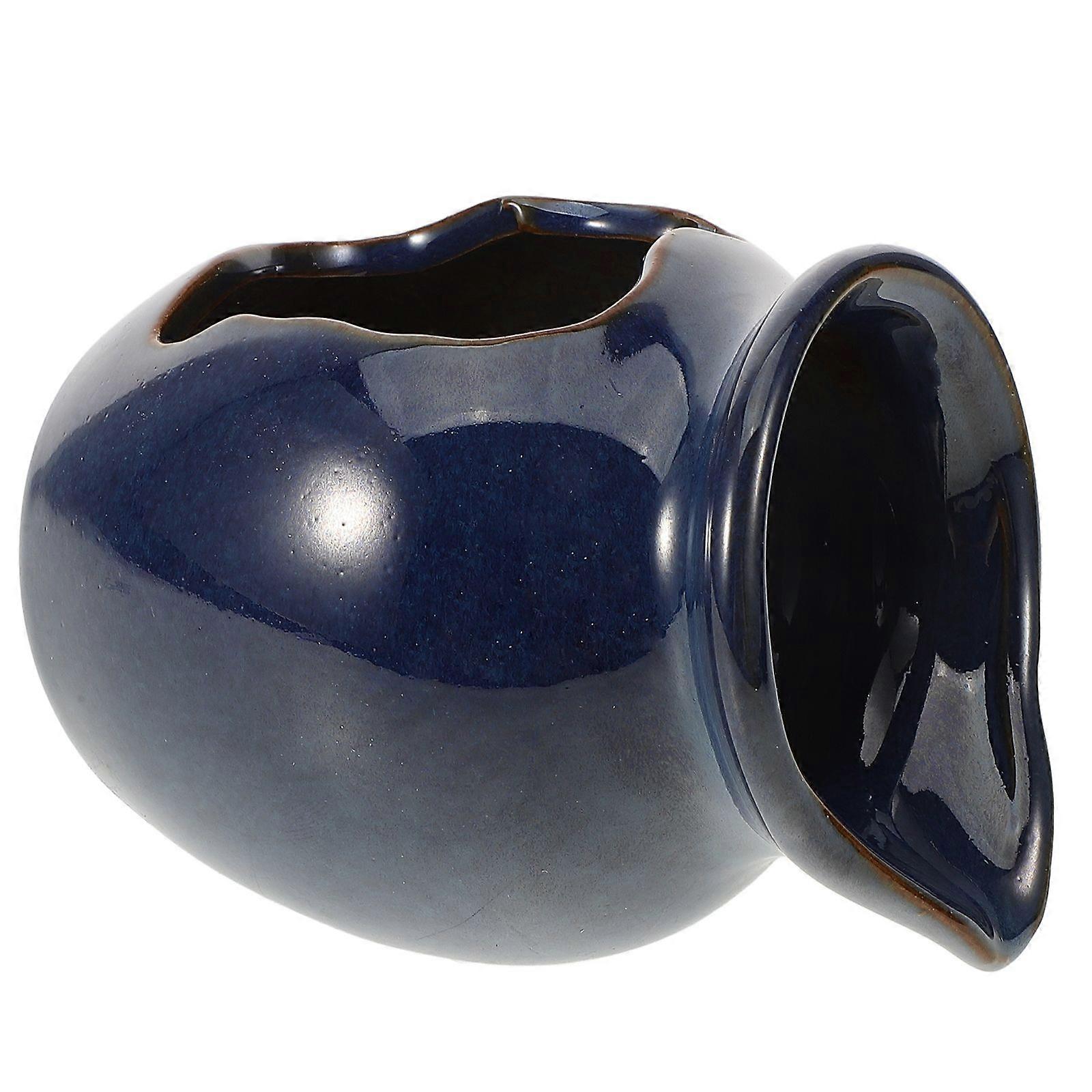 セラミックジャーウォーターファウンテン装飾的な滝ジャーセラミックポットジャーファウンテン