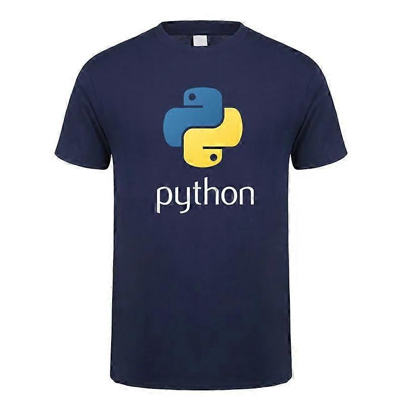 2025 Men's Python T-shirt with Computer Programming Language Short Sleeve Summer  T-Shirts with Code Programmer T-Shirts