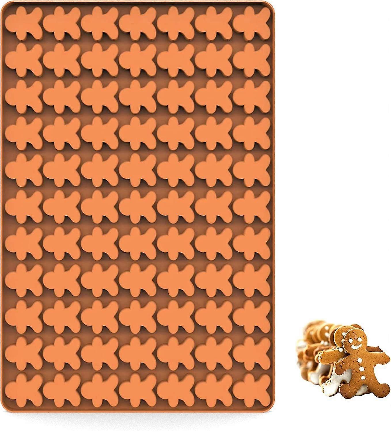 قوالب حلوى السيليكون - ميني الزنجبيل رجل قوالب السيليكون للشوكولاتة علكة والكلب الصغير يعامل (1 جهاز كمبيوتر شخصى الزنجبيل