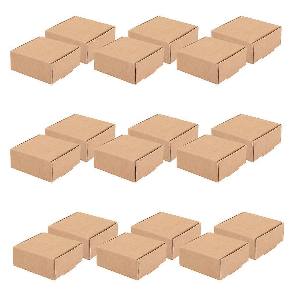 Small Corrugated Cardboard Box Kraft Paper Packaging for Storage 30Pcs Set