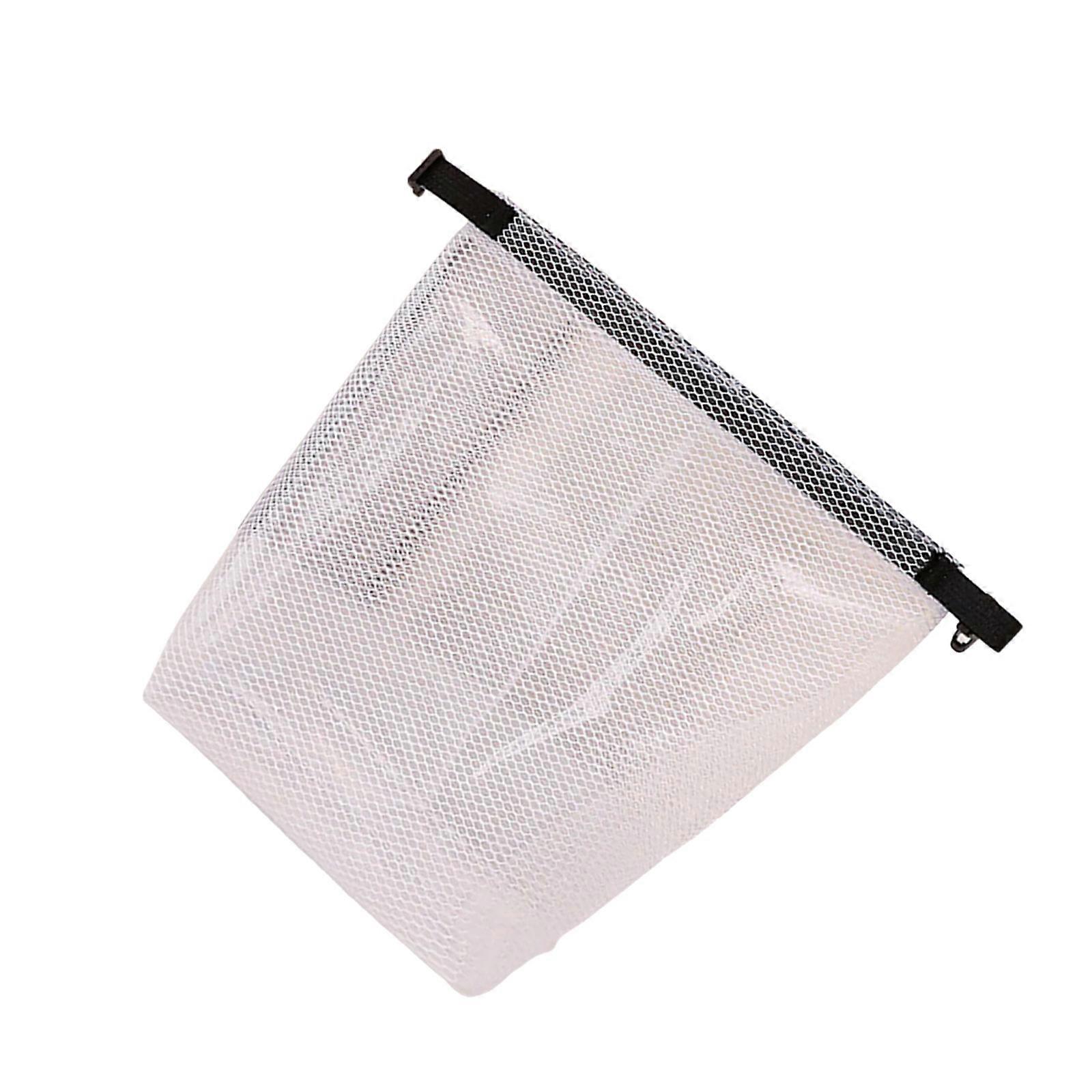 Decorative Clear Organizers Bag With Mesh Accent for Gym Pool Accessory Quick Wipe Maintenance  S White
