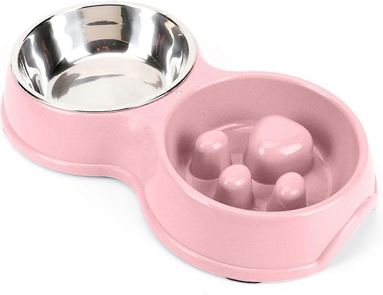 Slow feeder for dogs, dog bowl slow feeder, slow feeder for food and water, red